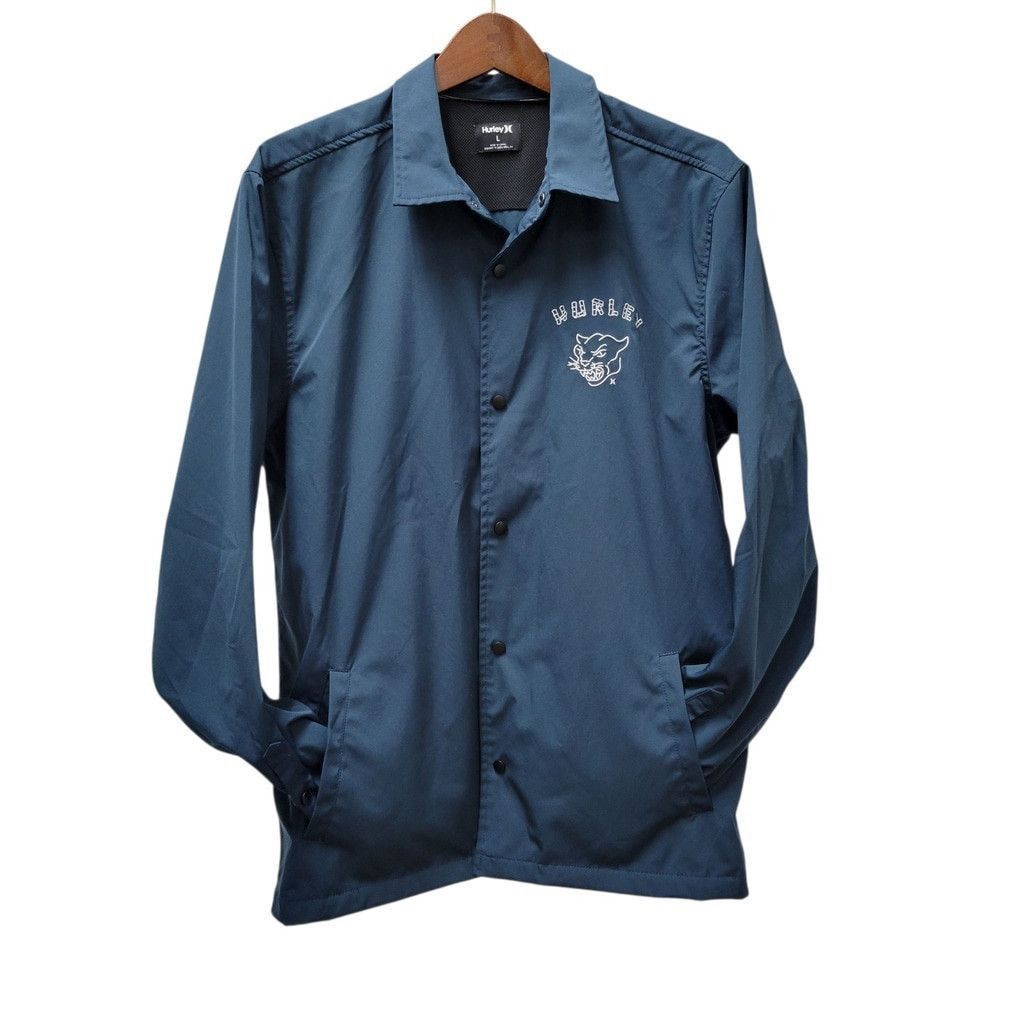 Hurley Hurley Embroidered Logo Men's Windbreaker Jacket Size Large Size US L / EU 52-54 / 3 - 3 Thumbnail