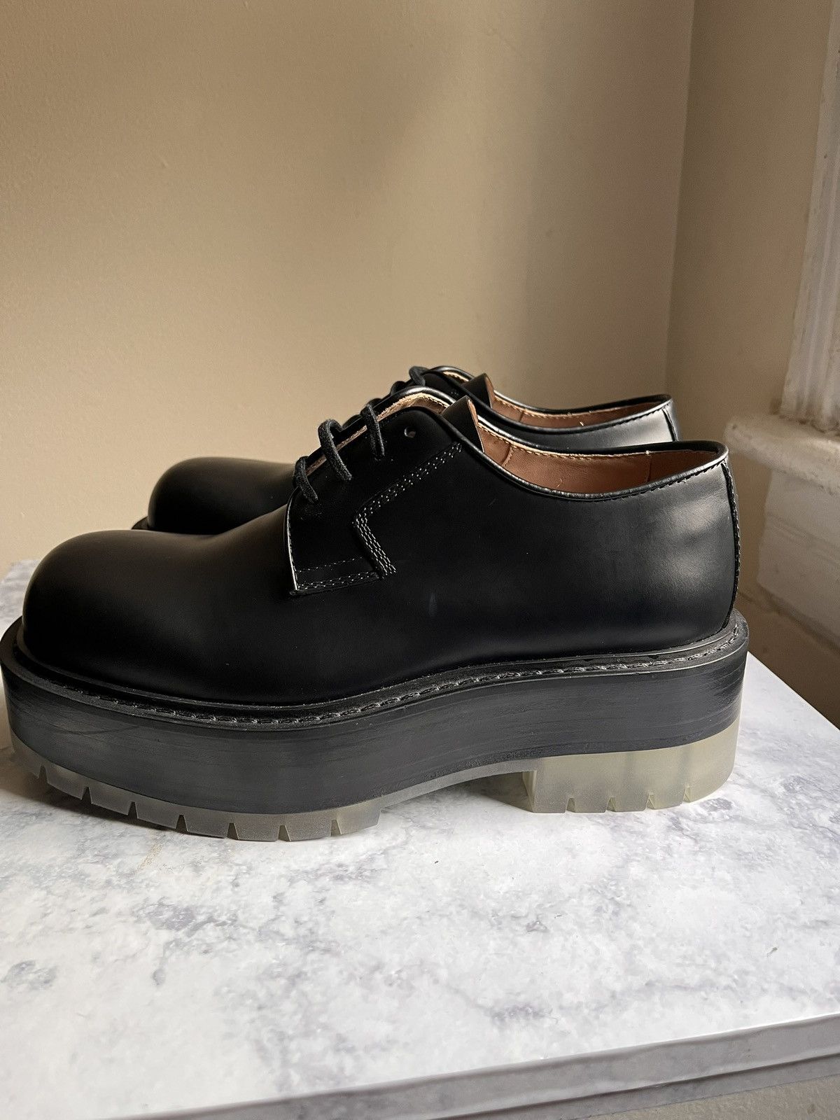 Bottega Veneta BOTTEGA VENETA STILT CHUNKY PLATFORM LACE UP DERBY'S 39/6.5 Size US 6.5 / EU 39-40 - 4 Thumbnail