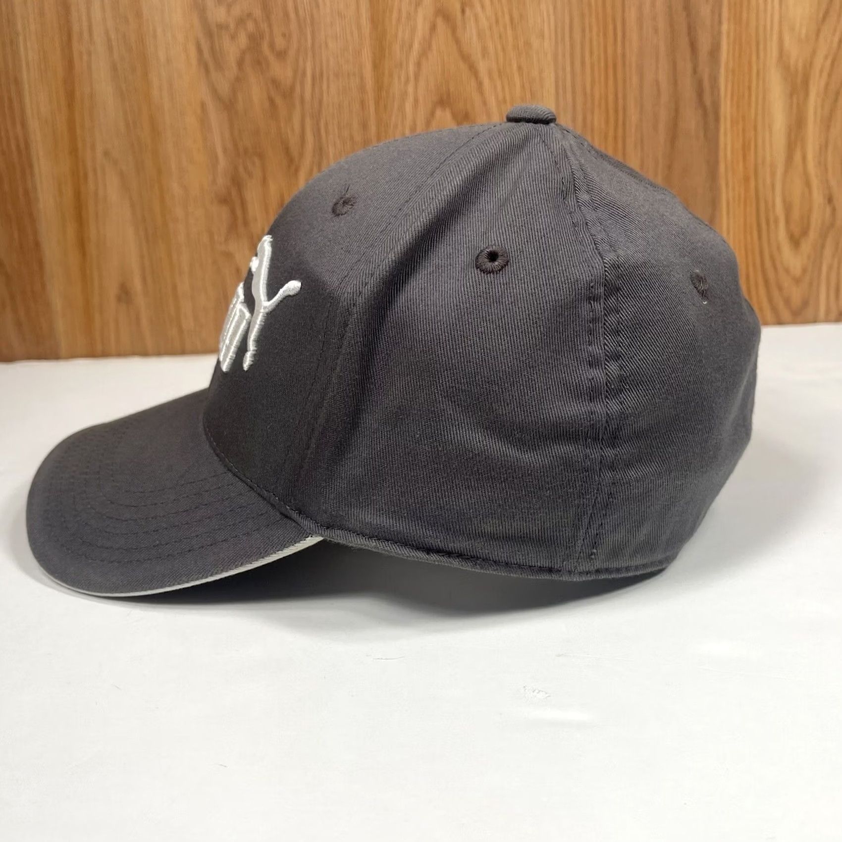 Puma PUMA Embroidered Stretch Fitted Baseball Hat Cap Adult Size L/XL Solid Gray Size ONE SIZE - 4 Thumbnail