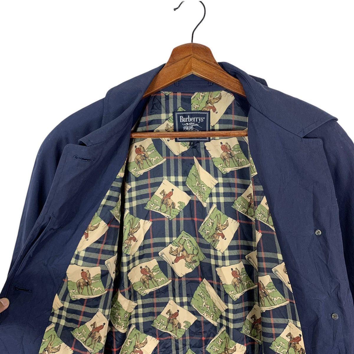 Burberry × Burberry Prorsum Vintage Burberrys Of London Photo Print Horse Overcoat Size US M / EU 48-50 / 2 - 5 Thumbnail