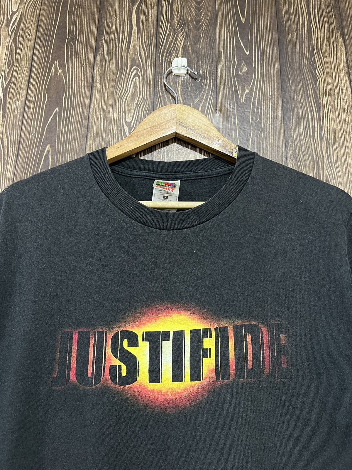 Vintage Vintage 90s Justifide Crazy Backhit Tshirt Size US M / EU 48-50 / 2 - 2 Thumbnail