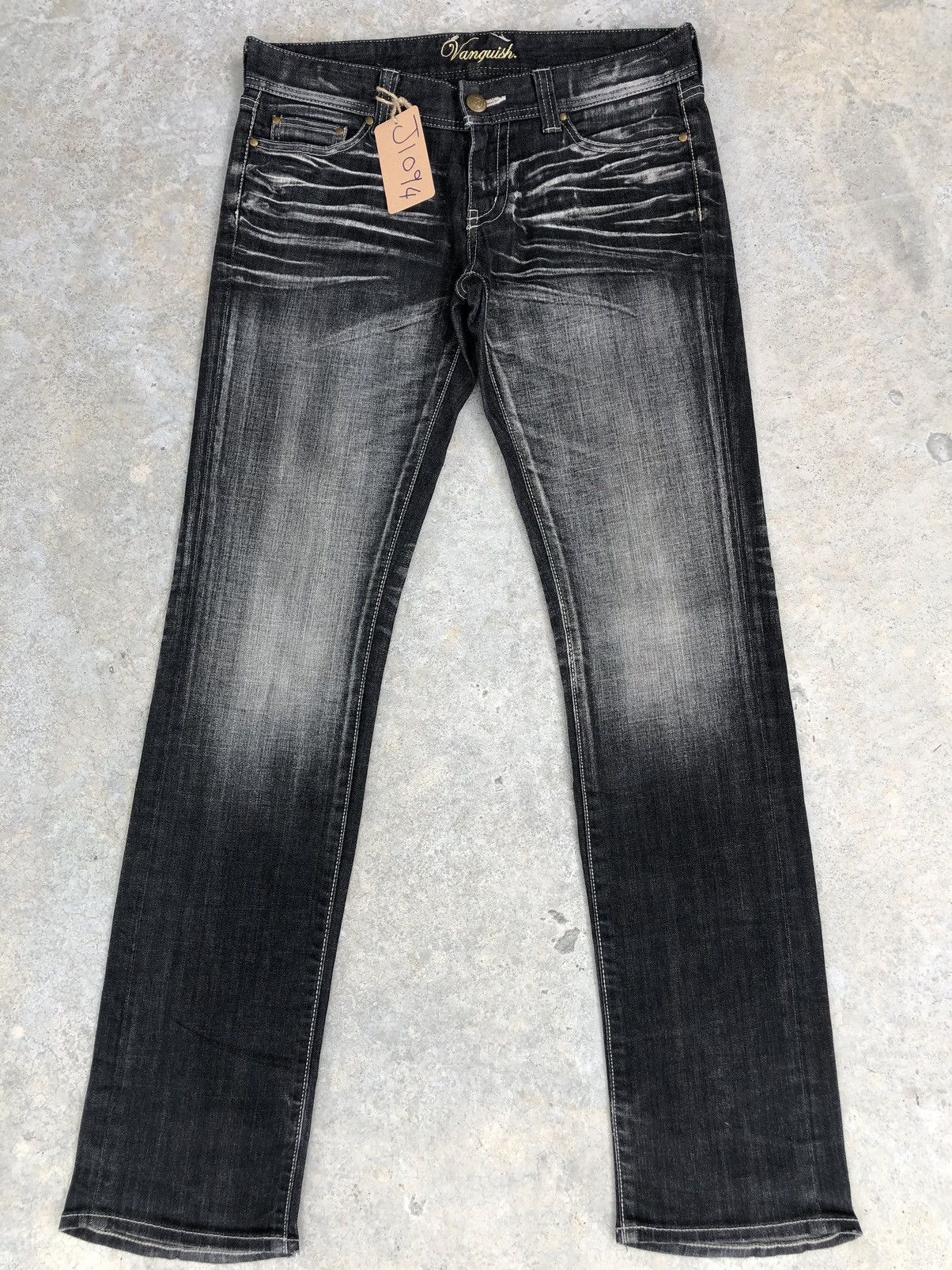 Vanquish Japanese Vanquish Distressed Jeans Skinny Jeans Size US 33 - 1 Thumbnail