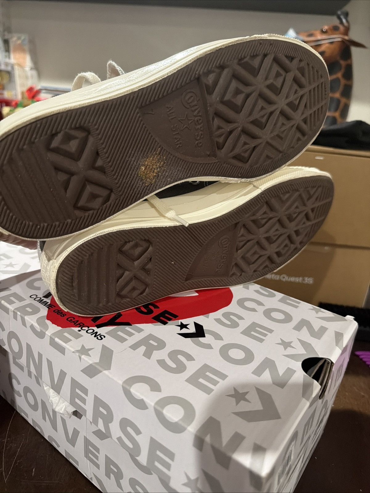 Comme des Garcons Converse Comme Des Garcons CDG PLAY x Chuck 70 Womens 9 /m Size US 9 / IT 39 - 6 Thumbnail