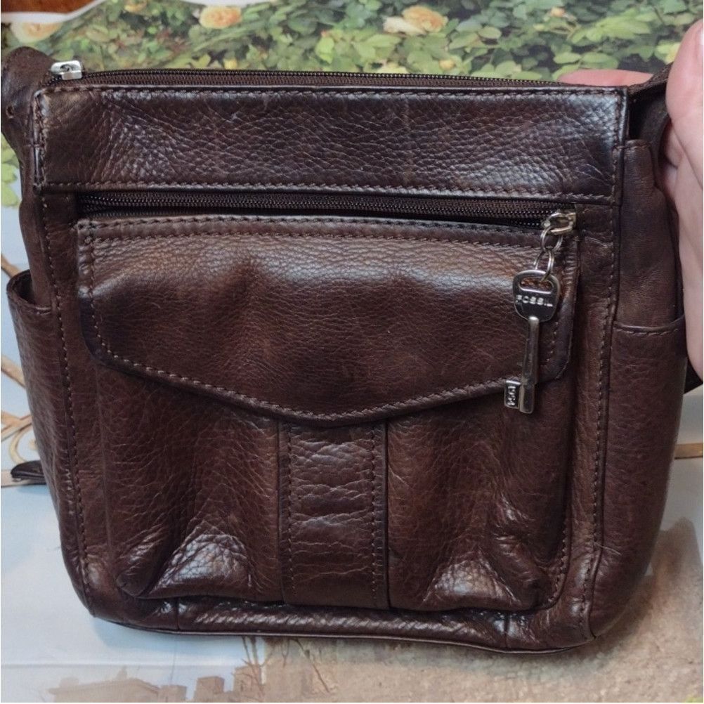 Fossil Fossil 1954 vintage brown leather handbag Size ONE SIZE - 4 Thumbnail