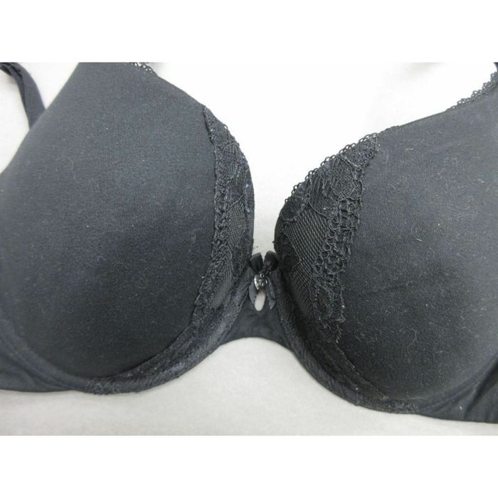 Victoria's Secret 34DD Victorias Secret Black Padded Underwire Perfect  Coverage Bra 2L