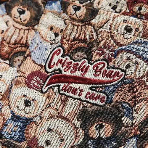 Designer Korean coach jacket with bears loose oversize Size US XL / EU 56 / 4 - 3 Thumbnail