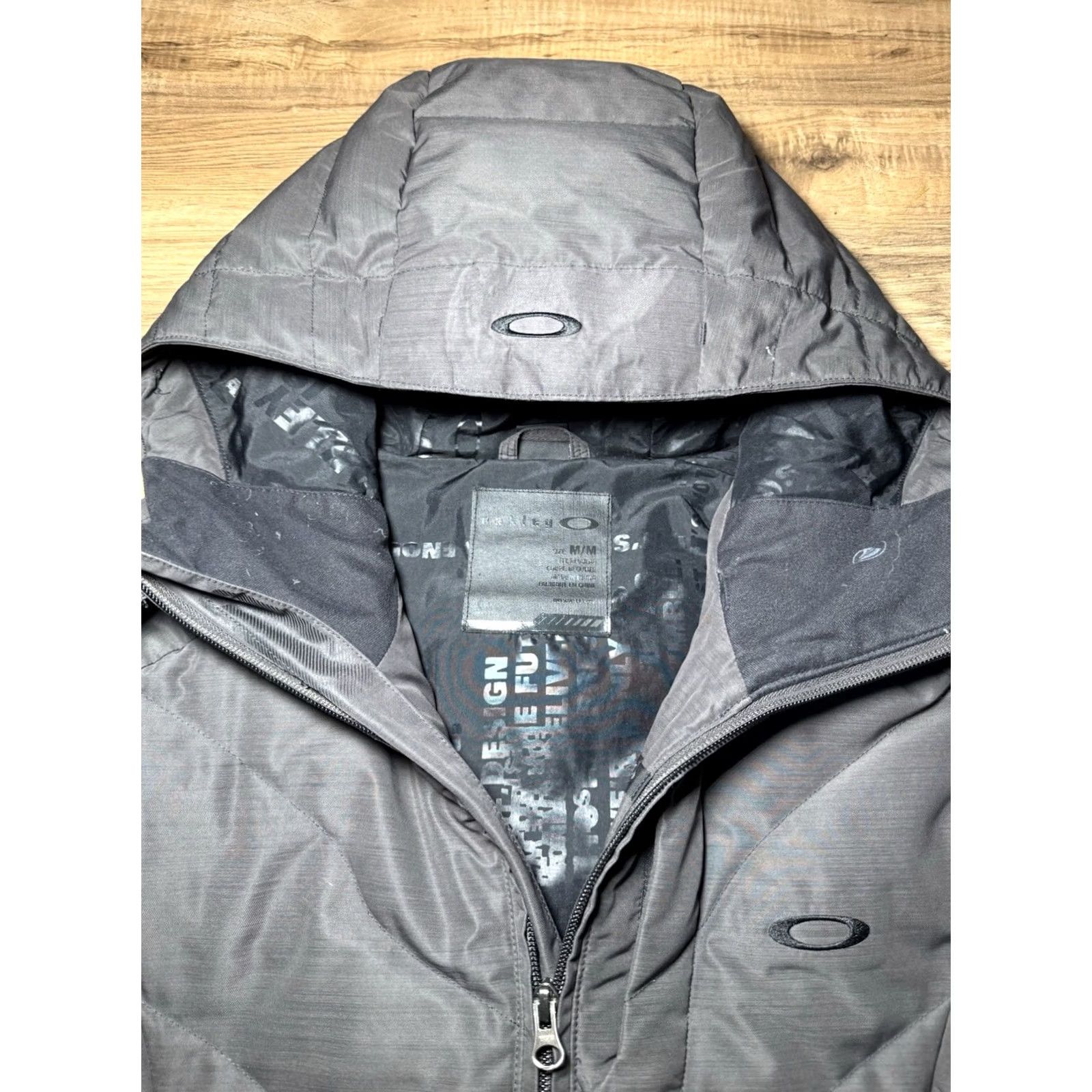 Oakley Oakley Recco Ski Snowboard Jacket Coat Hooded Women’s M Medium Duck Down Gray Size M / US 6-8 / IT 42-44 - 5 Thumbnail
