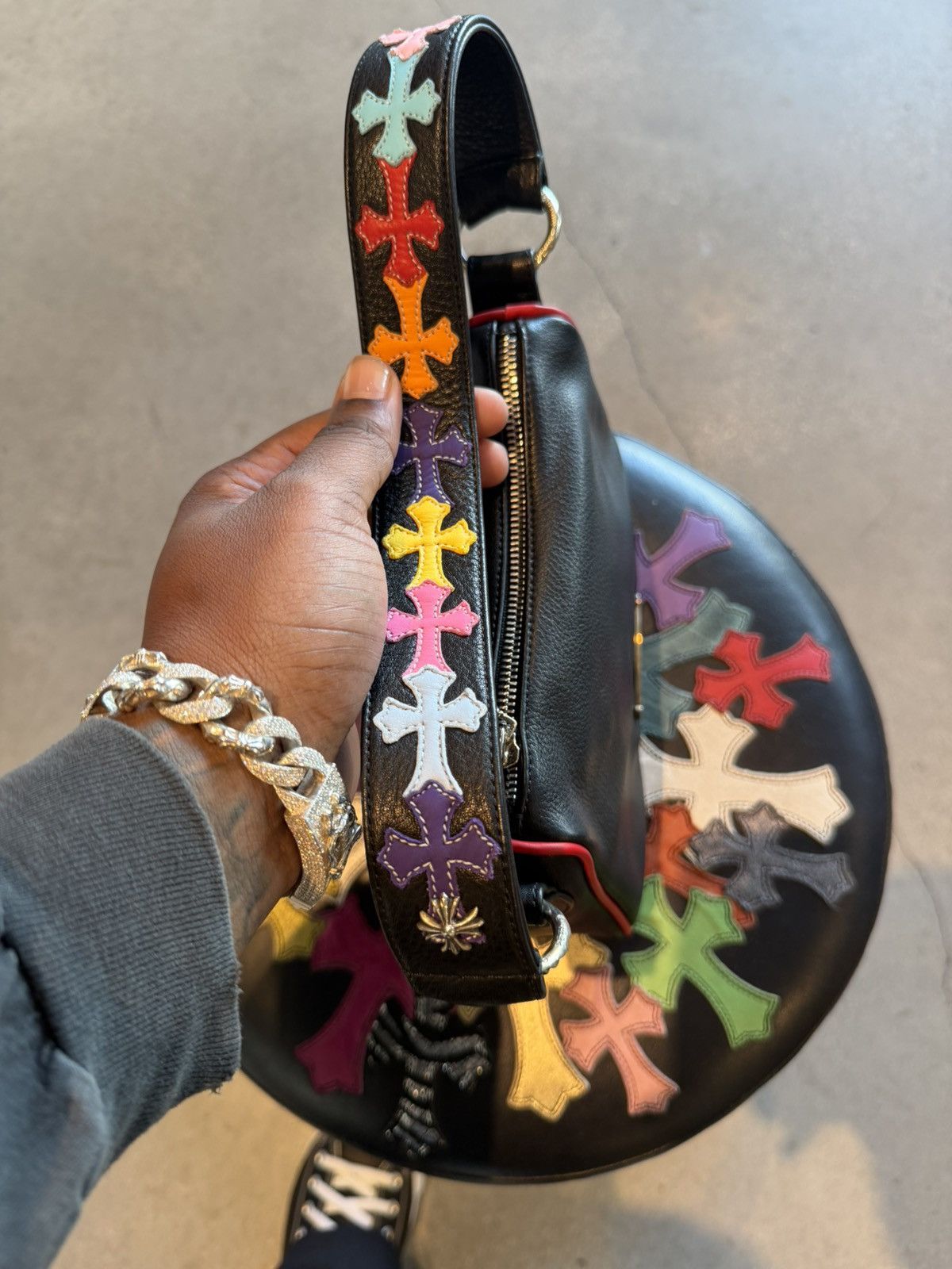 Chrome Hearts Chicken nugget bag rainbow cross handle Size ONE SIZE - 10 Thumbnail