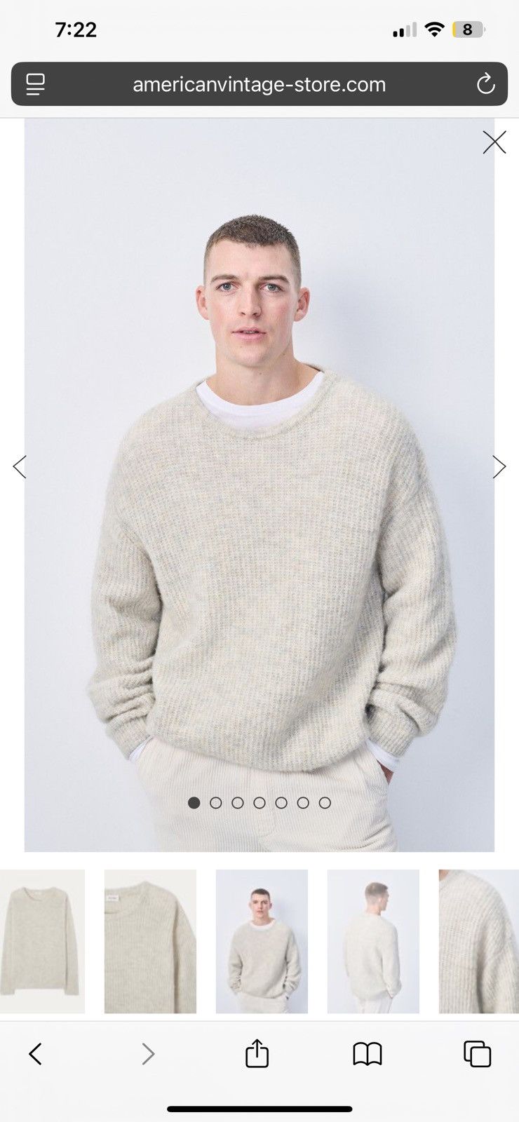 Other American Vintage | East Jumper | Power Snow | M/L Size US M / EU 48-50 / 2 - 1 Thumbnail