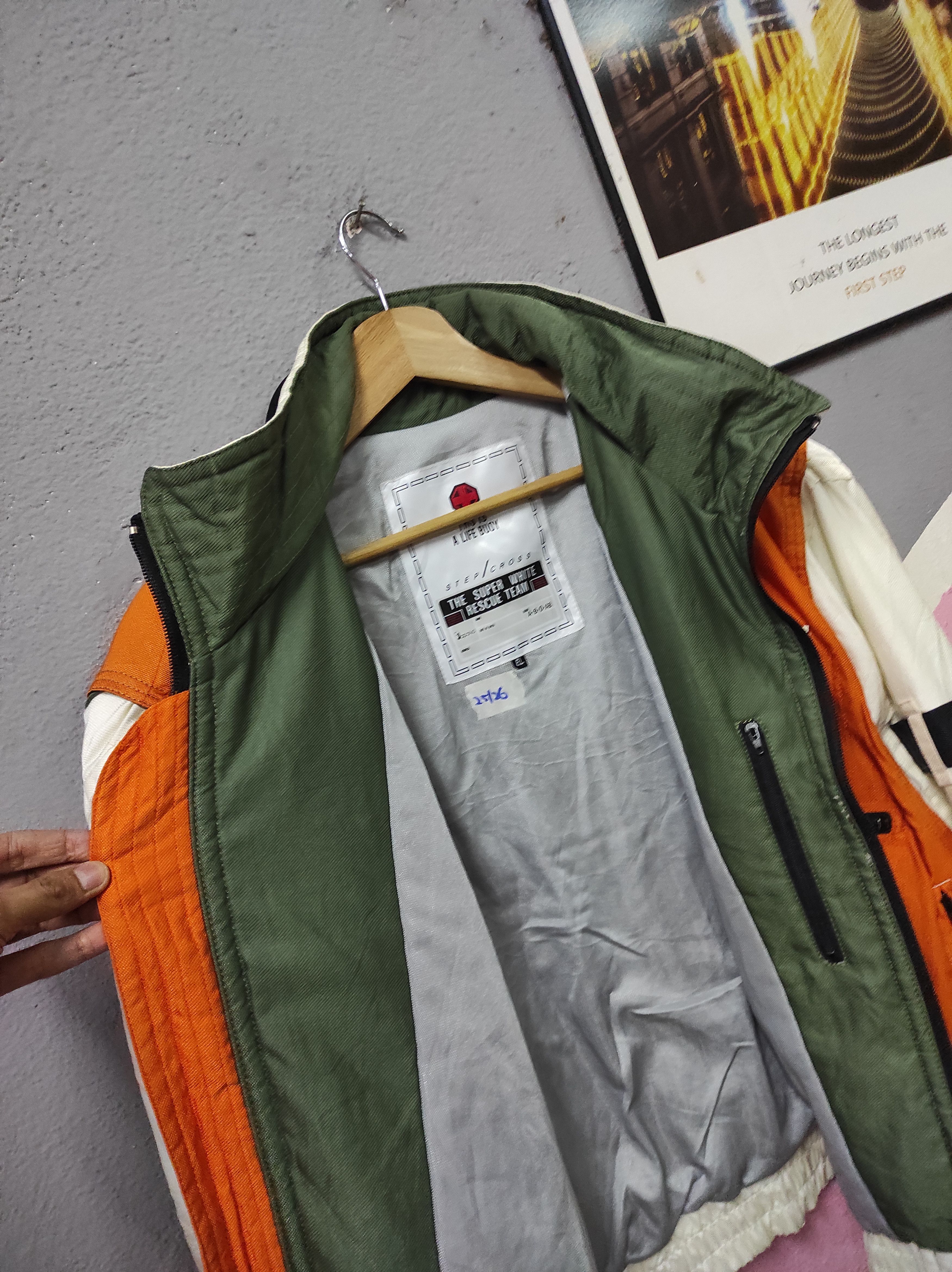 Japanese Brand STEP CROSS LIFE BUOY RESCUE TEAM MULTICOLOUR JACKET HOODED Size US L / EU 52-54 / 3 - 3 Thumbnail