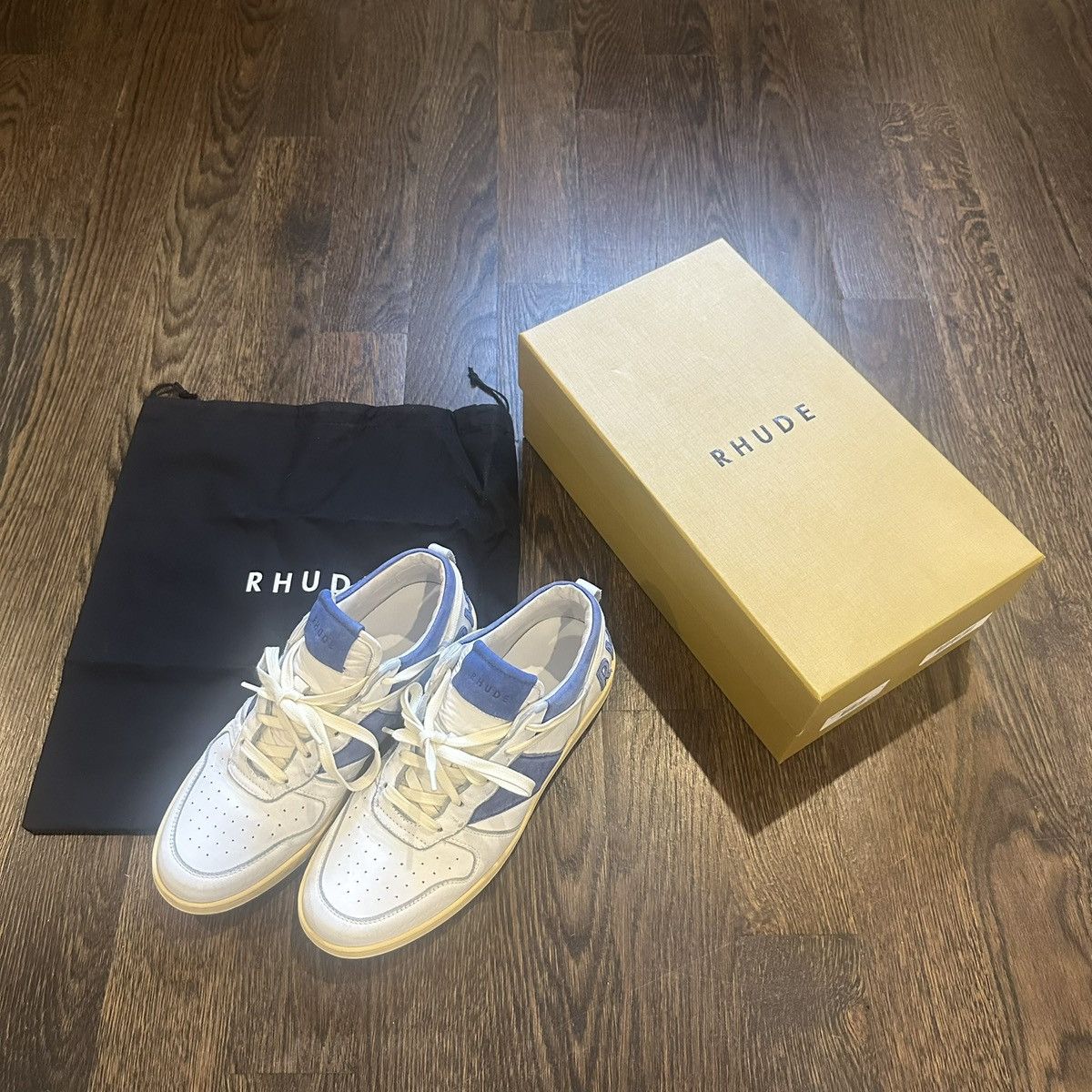 Rhude Rhude RHECESS Sneakers – Blue/White (Worn Once) Size US 9.5 / EU 42-43 - 7 Thumbnail