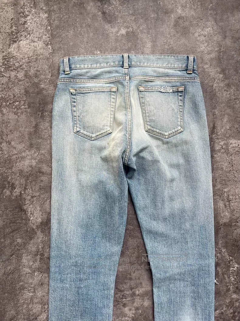 Saint Laurent Paris Saint Laurent Paris Ripped and Washed Denim Jeans Size US 27 - 9 Thumbnail