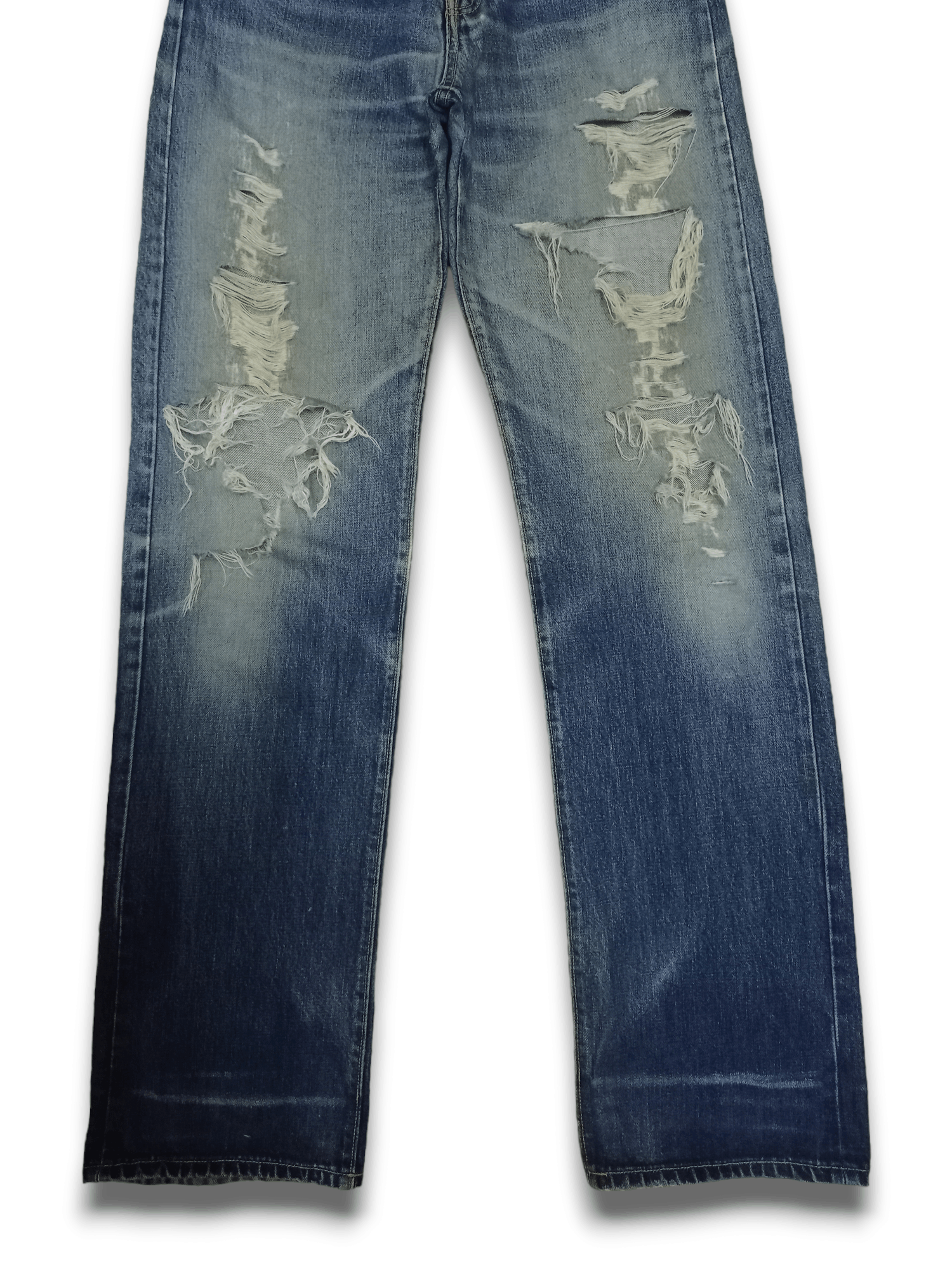 Chevignon Vintage Chevignon Blue Wash Distressed Loose Jeans Size US 28 / EU 44 - 10 Thumbnail