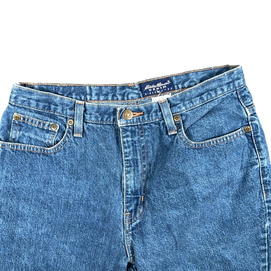 Eddie Bauer VINTAGE Eddie Bauer Jeans Mens 28x30 Blue Straight 90s Denim 5-Pocket Design Size US 28 / EU 44 - 3 Thumbnail