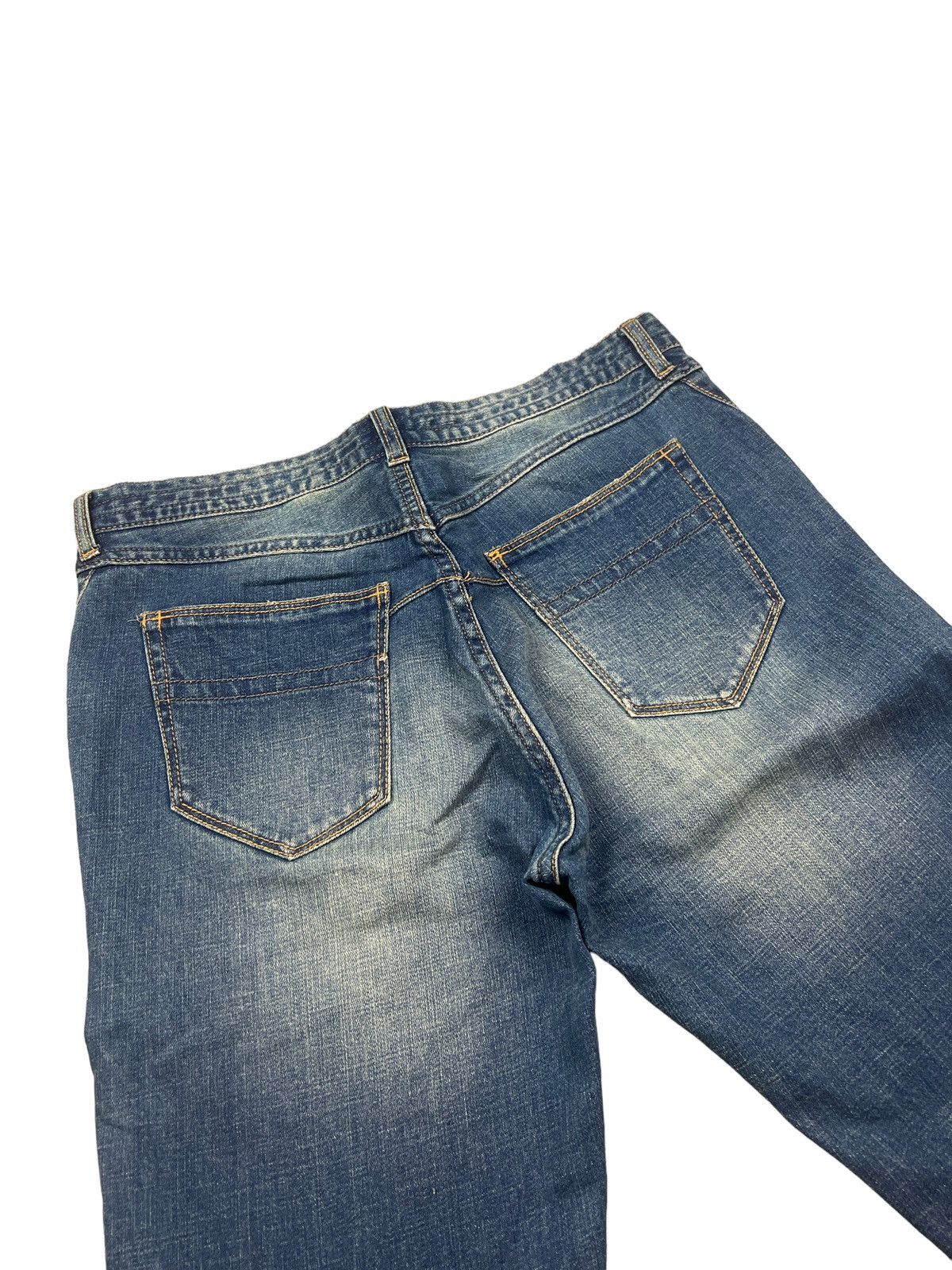 Number (N)ine Number (N)ine Leg Zipper Distressed Denim Size US 33 - 8 Thumbnail