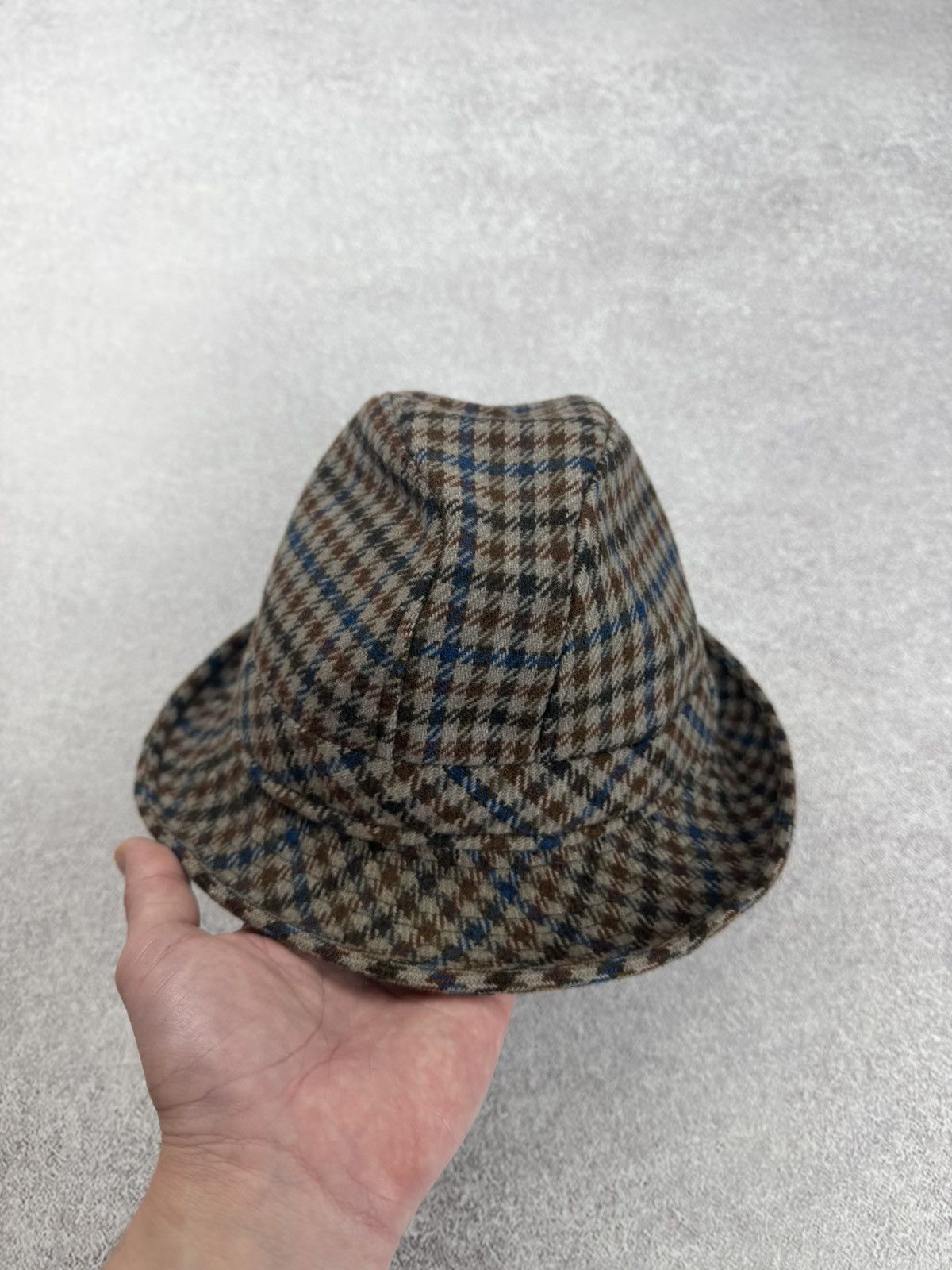Harrods Vintage Shandon Harrods Fedora Wool Bucket Hat Size 56 Size ONE SIZE - 4 Thumbnail