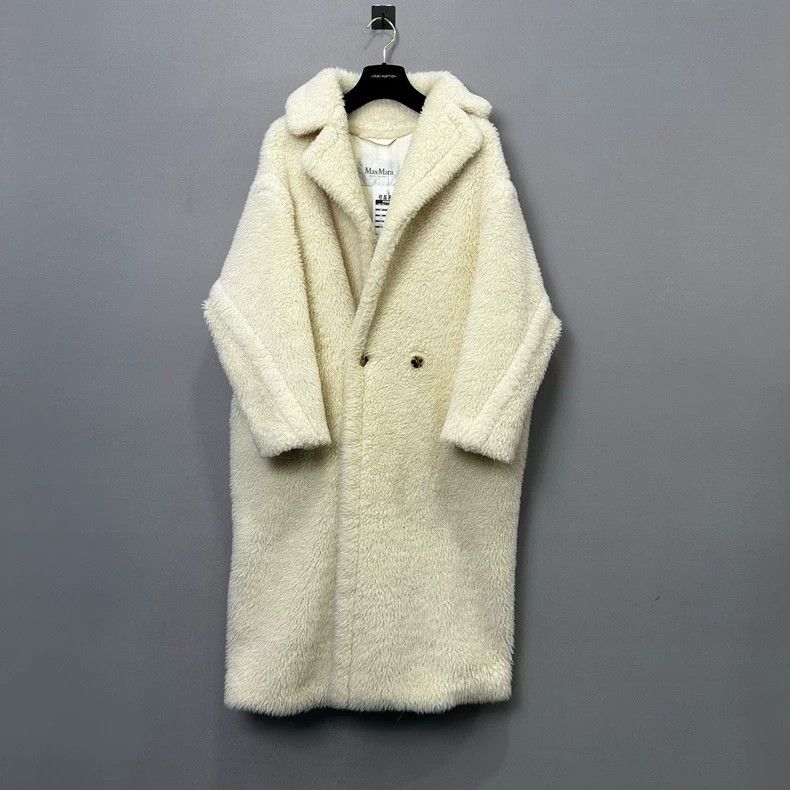 Max Mara Max Mara White Alpaca Teddy Coat Size S / US 4 / IT 40 - 1 Thumbnail