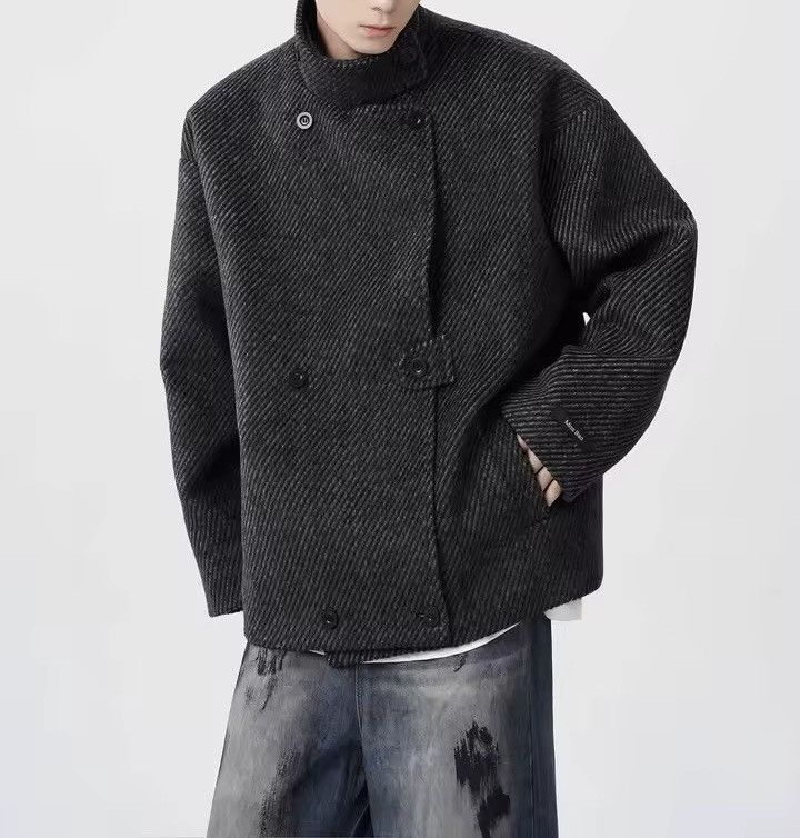 Vintage Retro Y2k Wool Blend Warm Loose Trendy Coat Jacket Size US XL / EU 56 / 4 - 1 Thumbnail