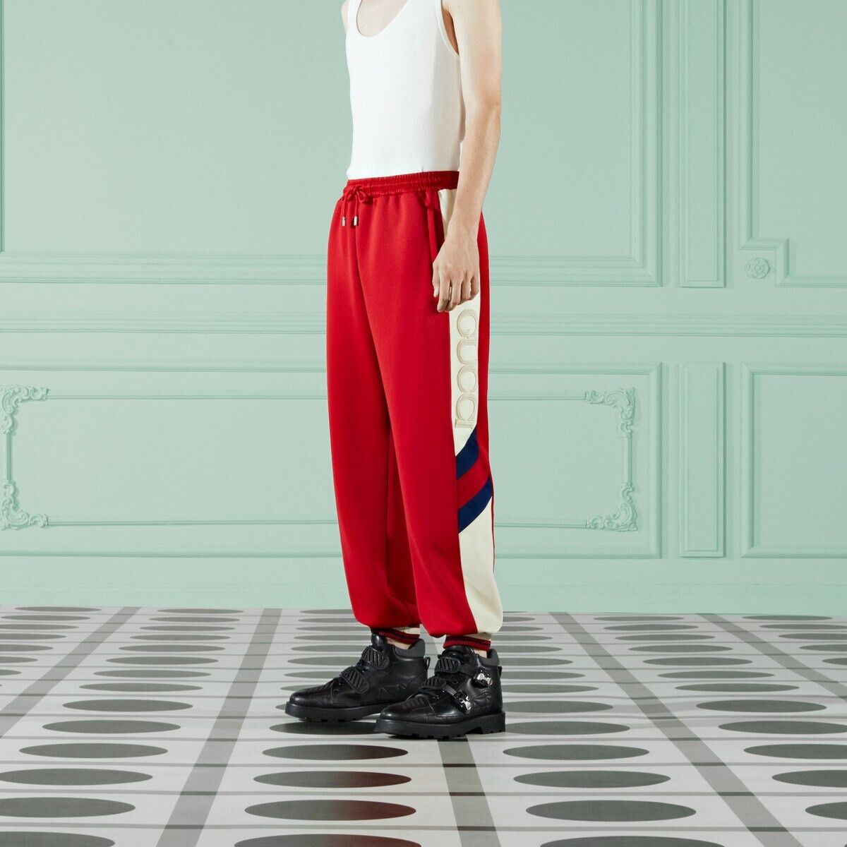 Gucci o1s1wg110125 Neoprene Jogging Pant with Web in Multicolor Size US 36 / EU 52 - 7 Thumbnail