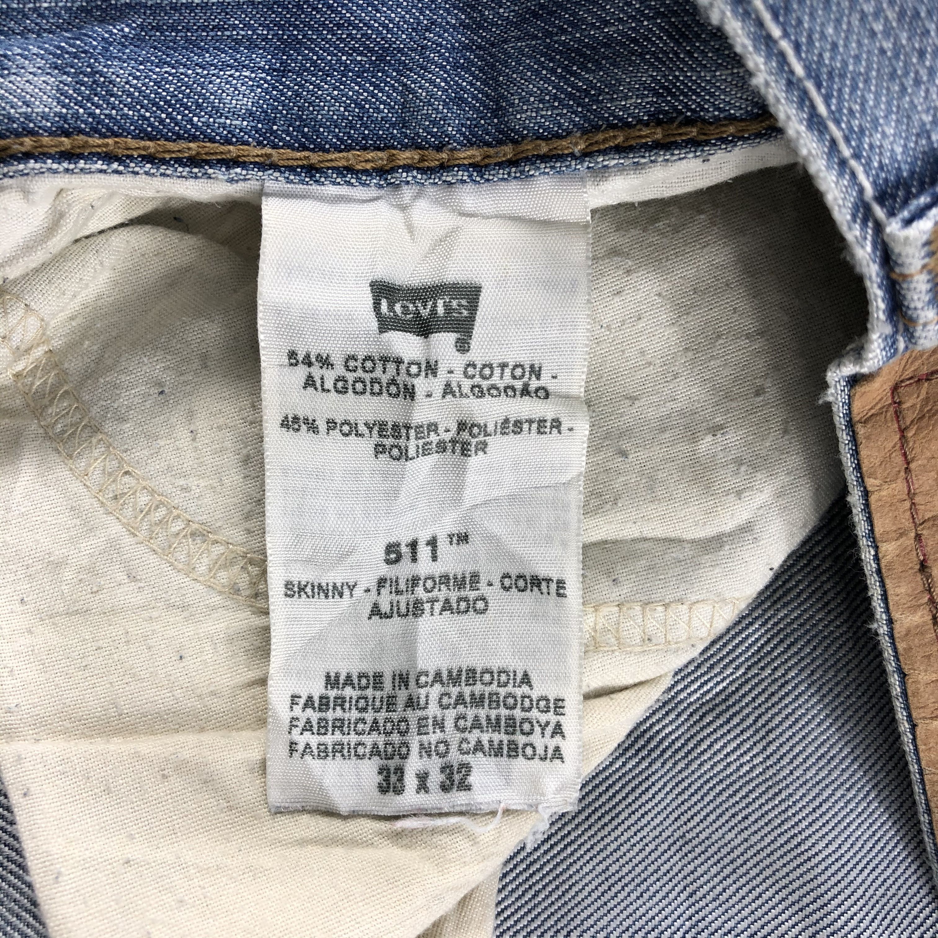Levi's × Vintage Vintage Levis Jeans Lot 511 -JM782 Size US 33 - 10 Thumbnail