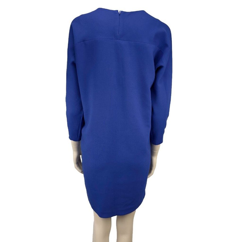 Cos COS Minimalist Bright Blue Shift Contemporary Dress Size 2 Size XS / US 0-2 / IT 36-38 - 3 Thumbnail