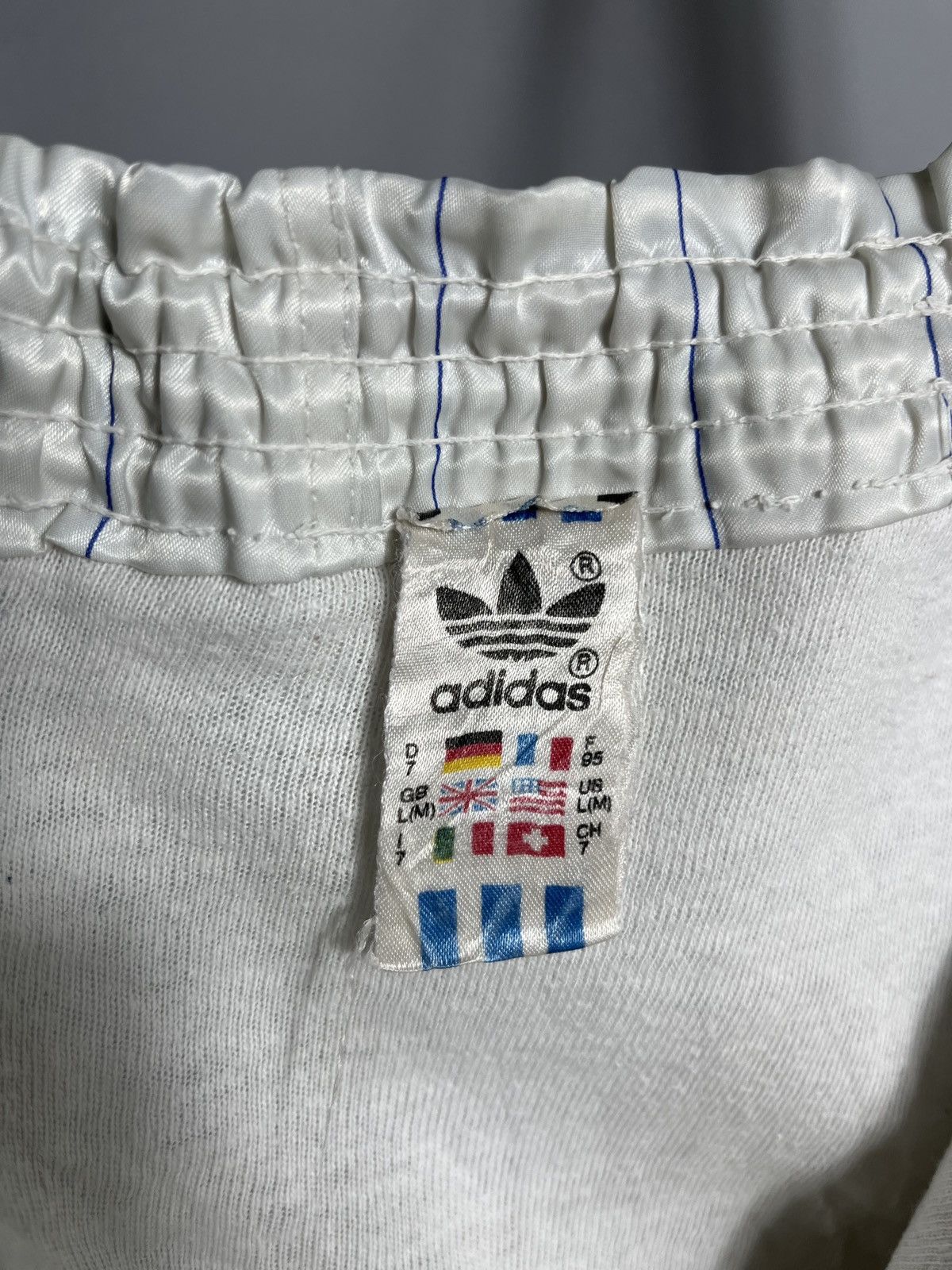 Sports Specialties 80s Adidas Running Shorts Nylon White Striped West Germany Size US 32 / EU 48 - 8 Thumbnail