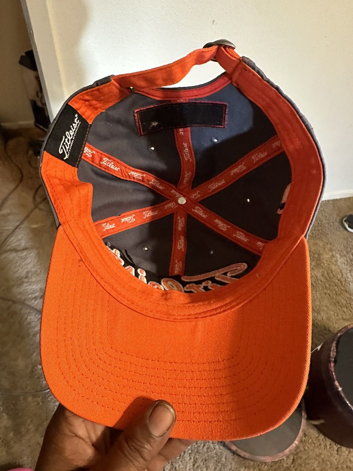 Titleist × Vintage Vintage Titleist Pro V1 “orange & grey” hat 00s Size ONE SIZE - 7 Thumbnail