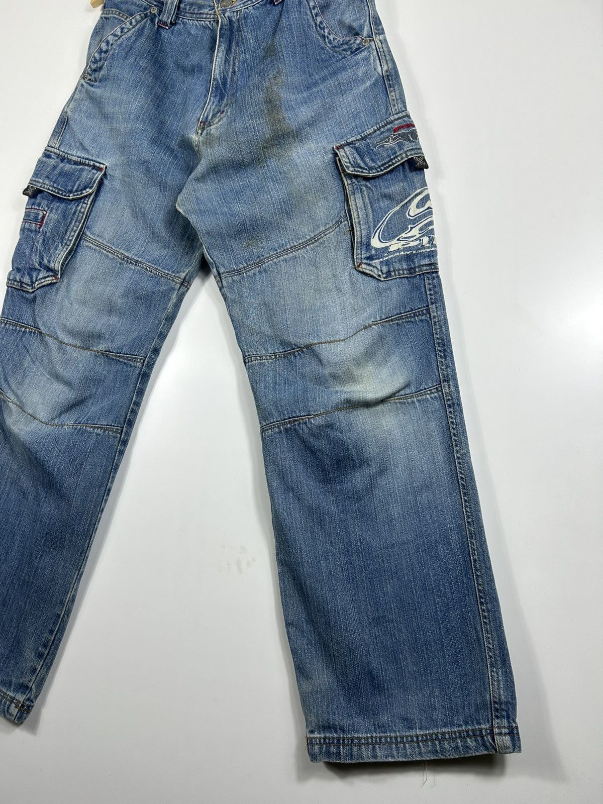 Vintage ⚡️Vintage Piko Hawaiian Cargo Loose Denim Size US 31 - 3 Thumbnail