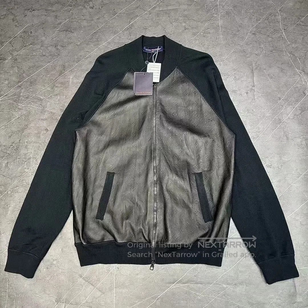 Louis Vuitton Louis Vuitton Monogram Leather Wool Jacket. Size US XL / EU 56 / 4 - 1 Thumbnail