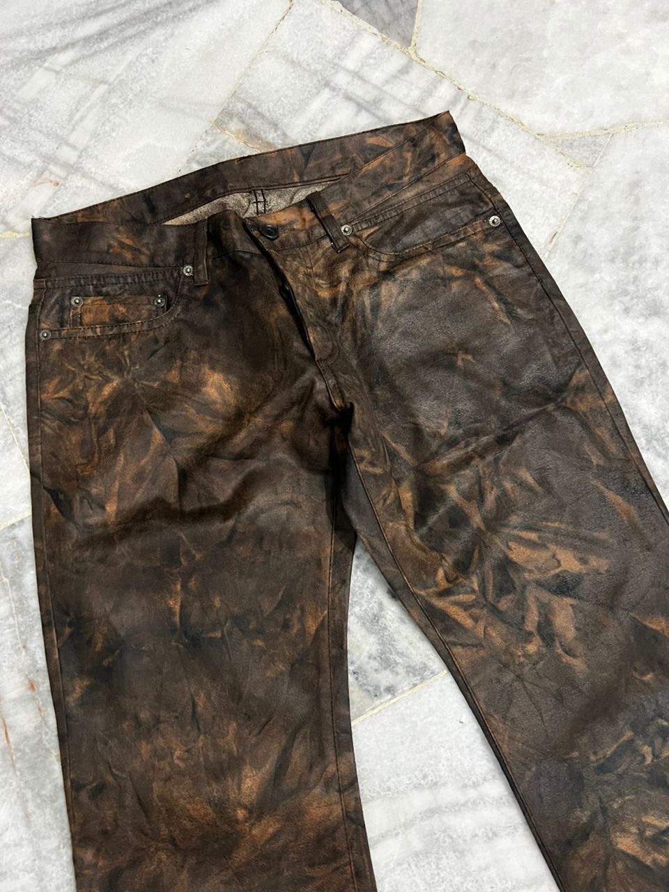 PPFM PPFM Tie Dye Crazy Colour Flare Pants Size US 30 / EU 46 - 7 Thumbnail