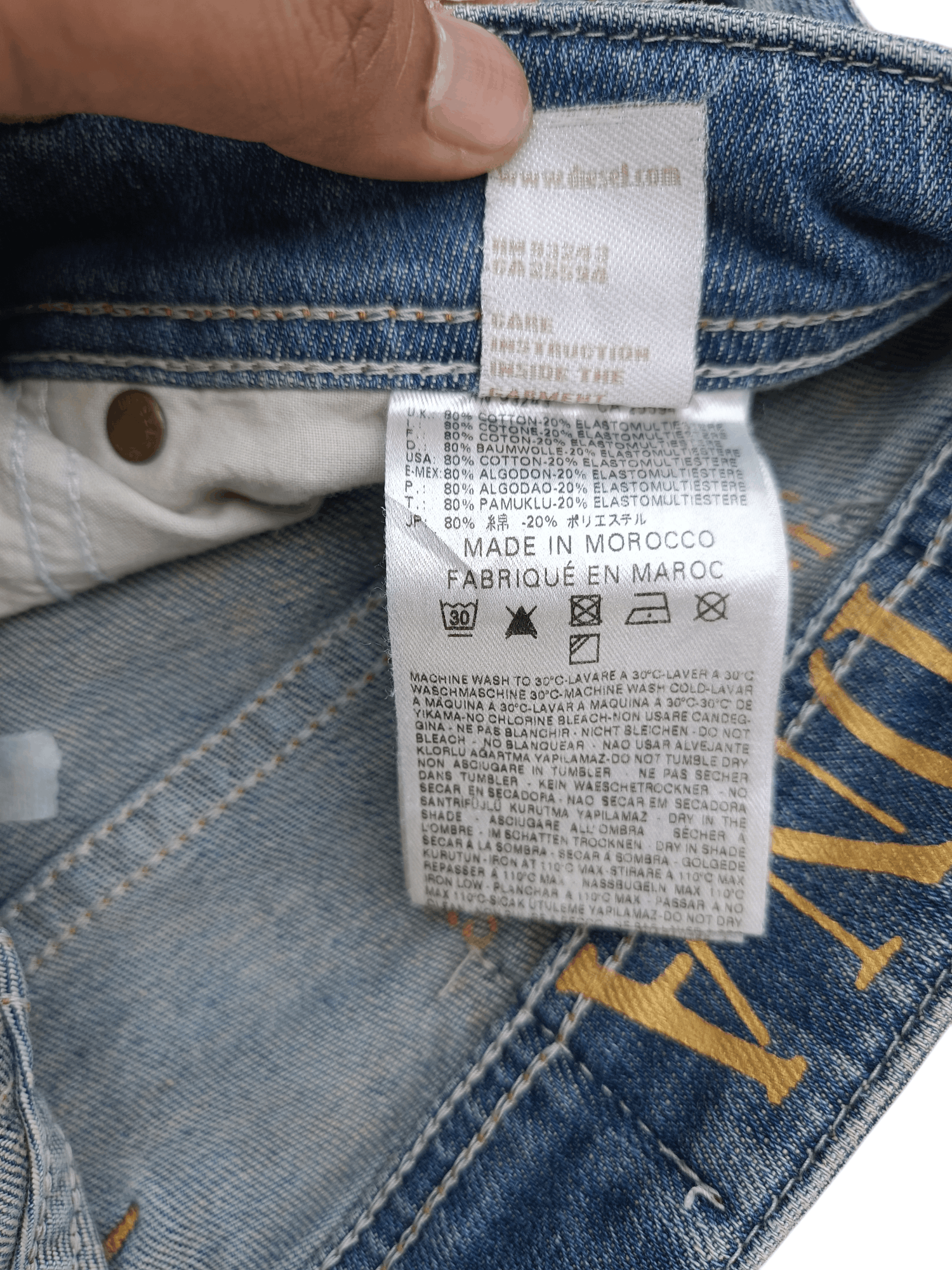 Diesel × Vintage Vintage Y2K Diesel-Co Distressed Flare Rusty Denim e201 Size US 30 / EU 46 - 12 Thumbnail