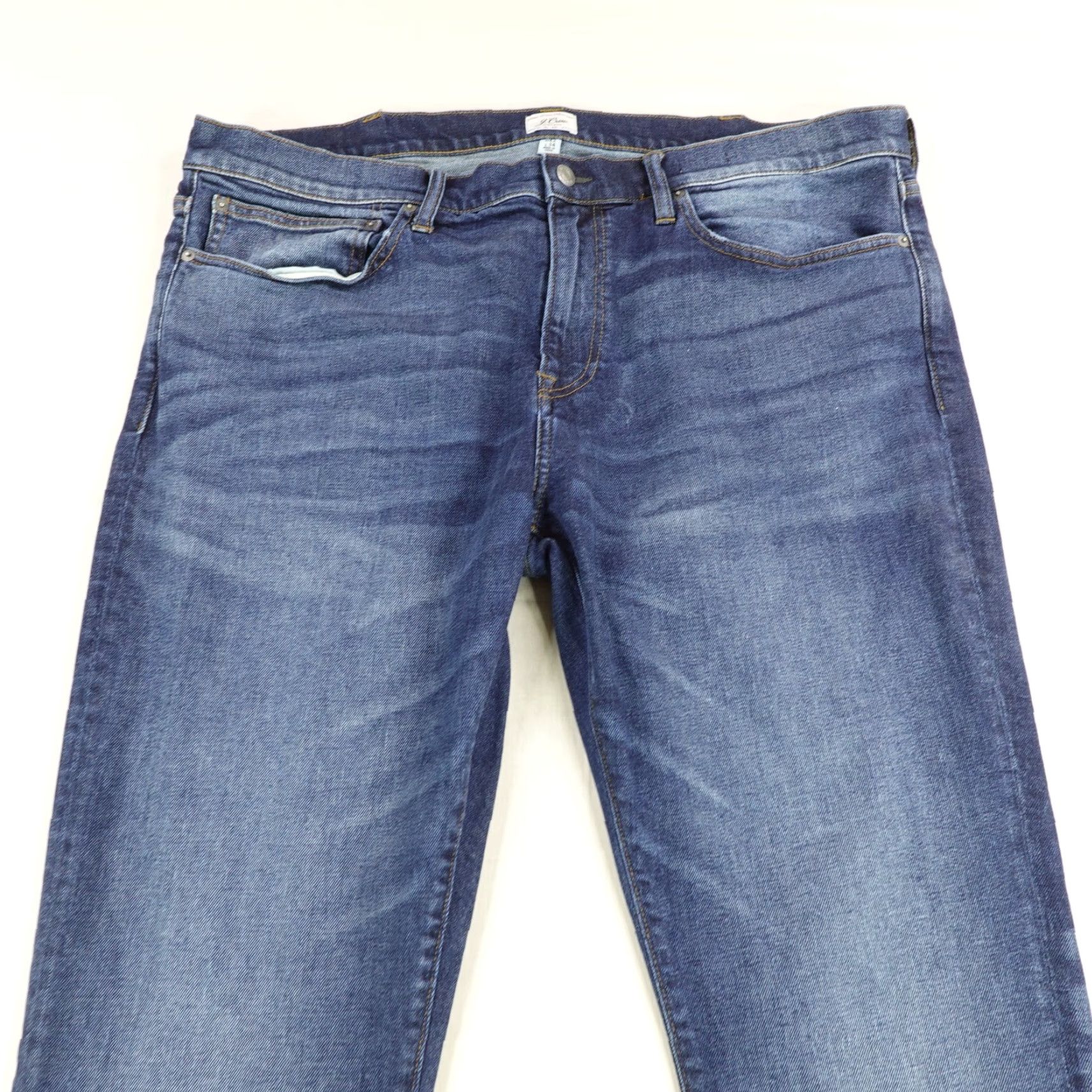 J.Crew J Crew Jeans Mens 42x34 Blue Kurabo Japanese Denim 484 Slim Fit Faded Whisker Size US 42 / EU 58 - 6 Thumbnail