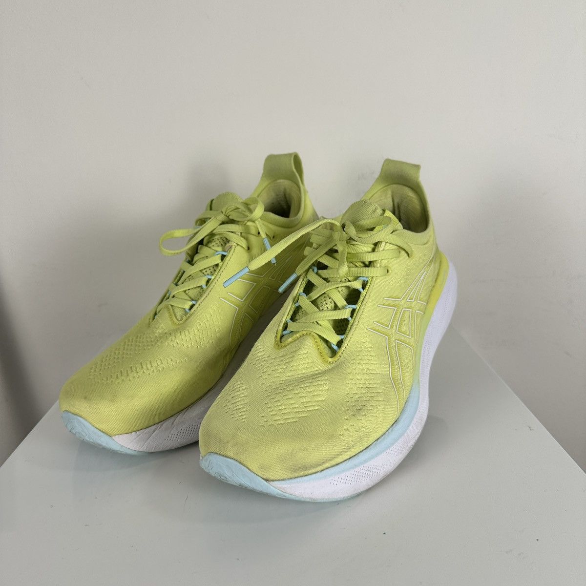 Asics Gel-Nimbus 25 Shoes Sneakers Men 11 Glow Yellow White