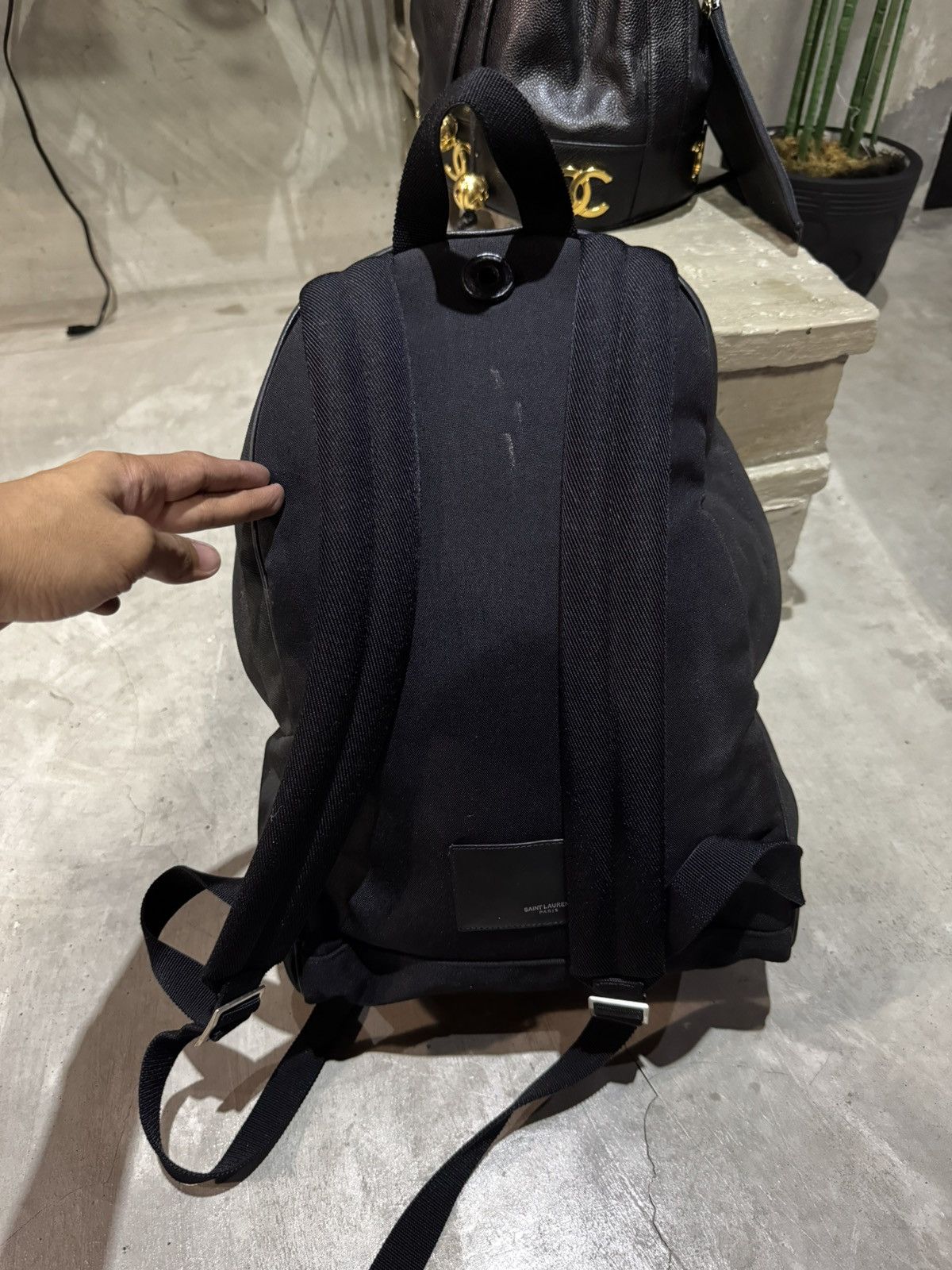 Saint Laurent Paris SAINT LAURENT UNIVERSITY PATCH BACKPACK Size ONE SIZE - 6 Thumbnail