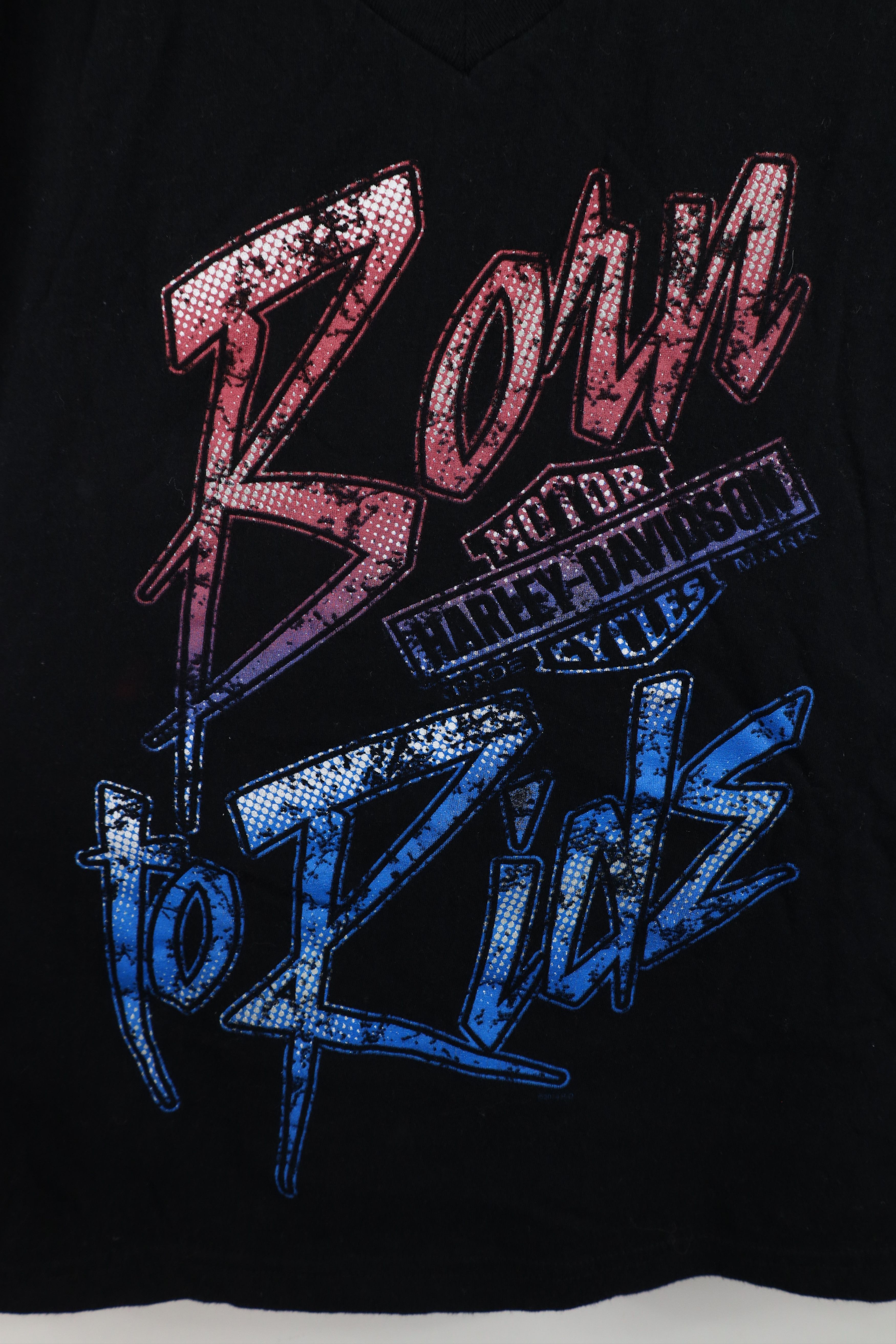 Harley Davidson × Vintage Vintage Y2K Harley Davidson Spell Out Born To Ride T-Shirt Size XXL / US 16-18 / IT 52-54 - 4 Thumbnail
