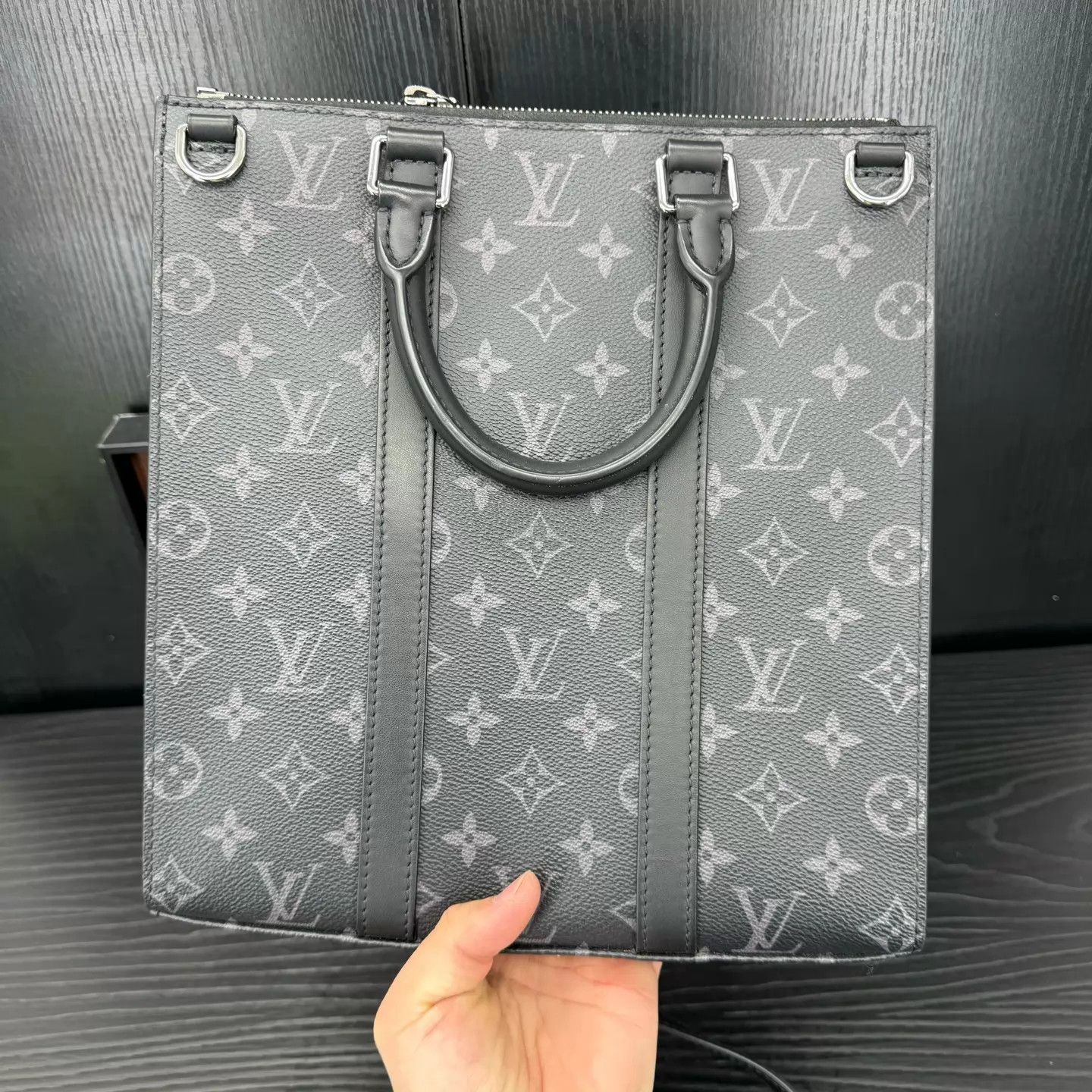 Louis Vuitton LV Sac Plat Cross Black Monogram Pochette Size ONE SIZE - 6 Thumbnail