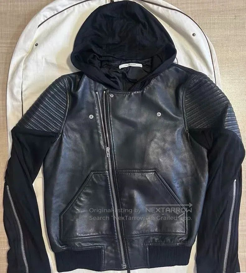 Givenchy Leather Jacket S Size 175/100a Jay Chou's Style