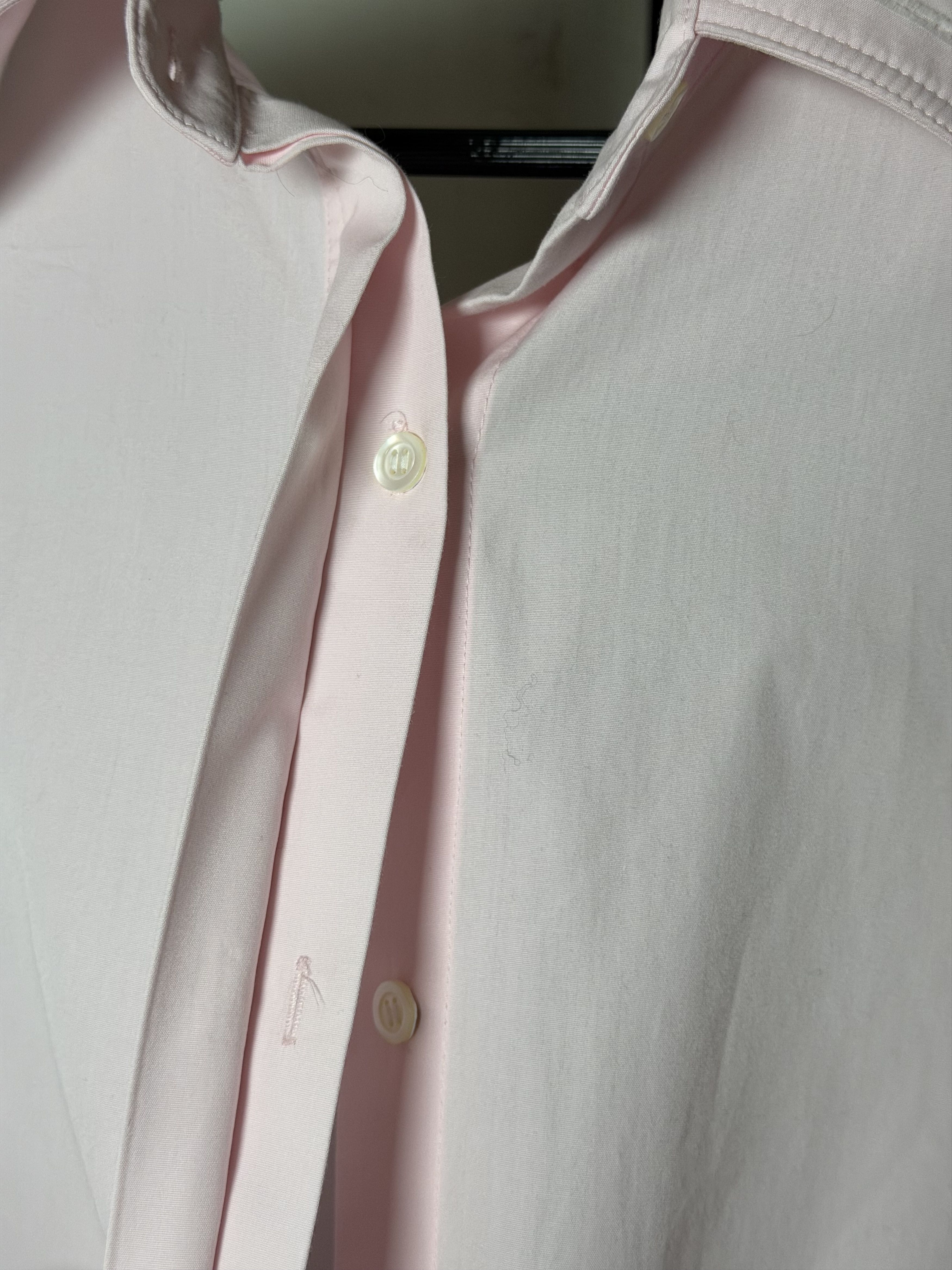 Helmut Lang Helmut Lang Open Back Pink Button Up Pointy Collar Shirt Size S / US 4 / IT 40 - 5 Thumbnail