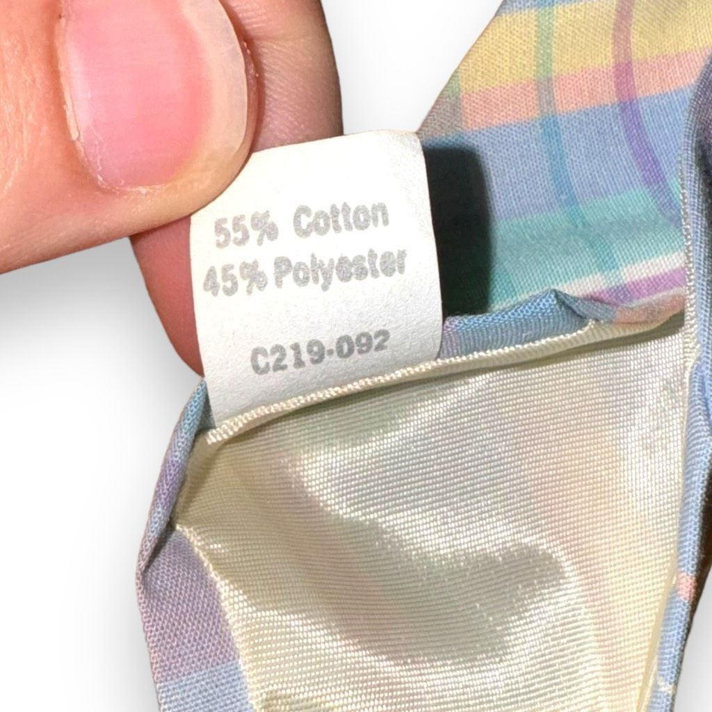 Pendleton 70s Pendleton Pastel Check Cotton Neck Tie Size ONE SIZE - 6 Thumbnail