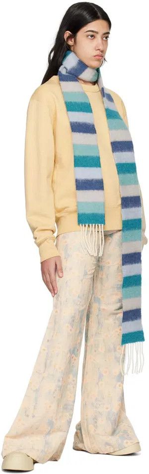 Acne Studios o1y0725 Crewneck Sweatshirt in Light Yellow Size XL / US 12-14 / IT 48-50 - 4 Thumbnail