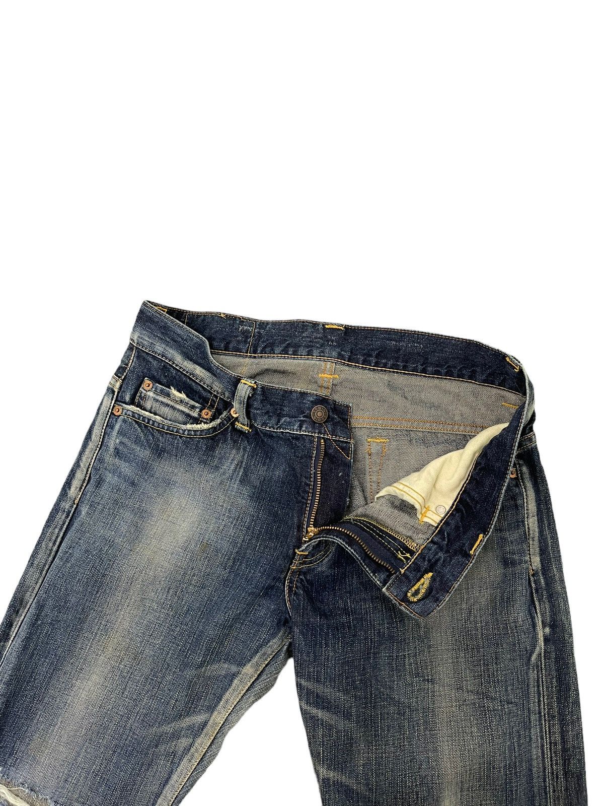 Edwin Flare Jeans Edwin Japan Faded Distress Boot Cut 7🟦9 Size US 32 / EU 48 - 10 Thumbnail