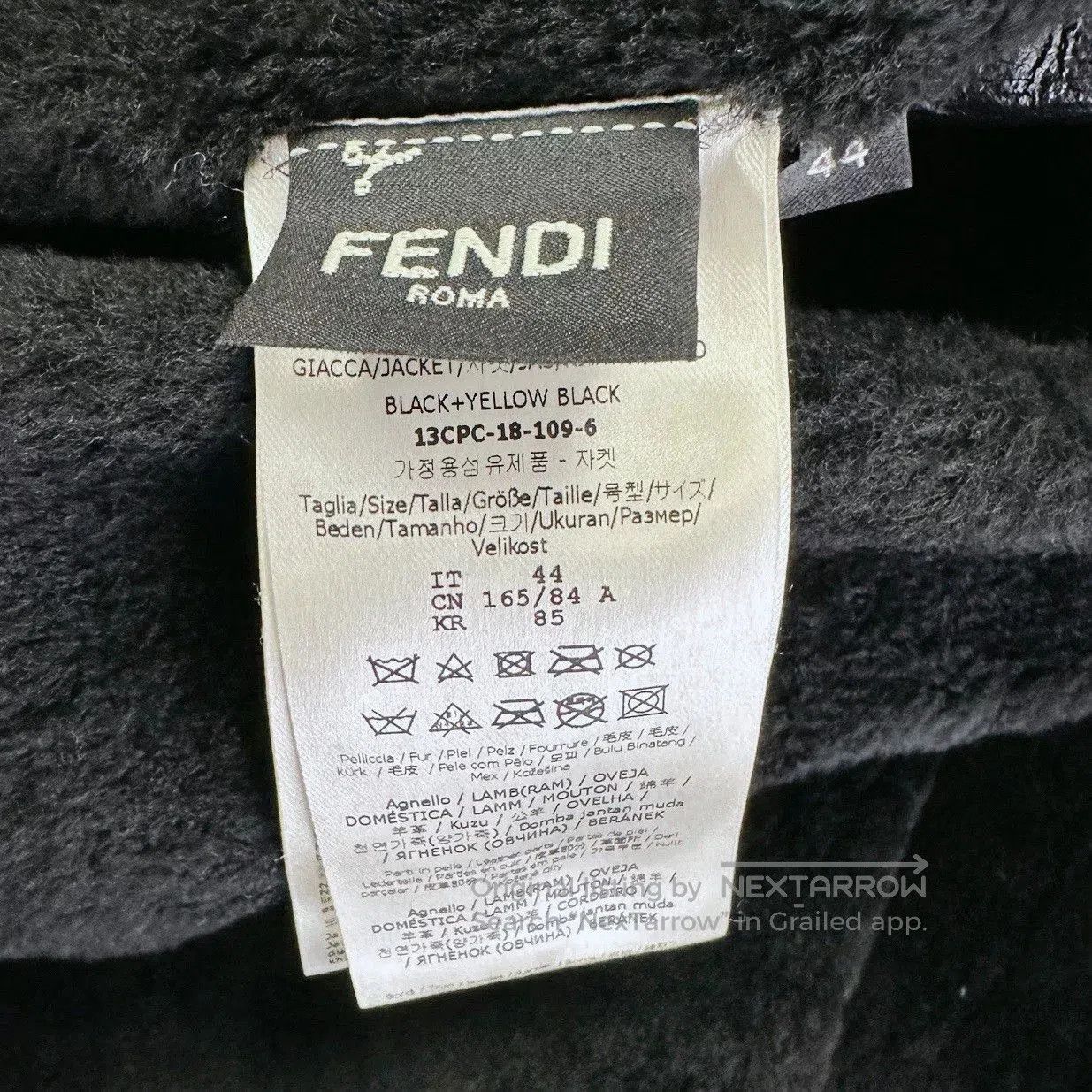 Fendi Fendi Black Monster Double-Sided Sheepskin Jacket. Size US M / EU 48-50 / 2 - 7 Thumbnail