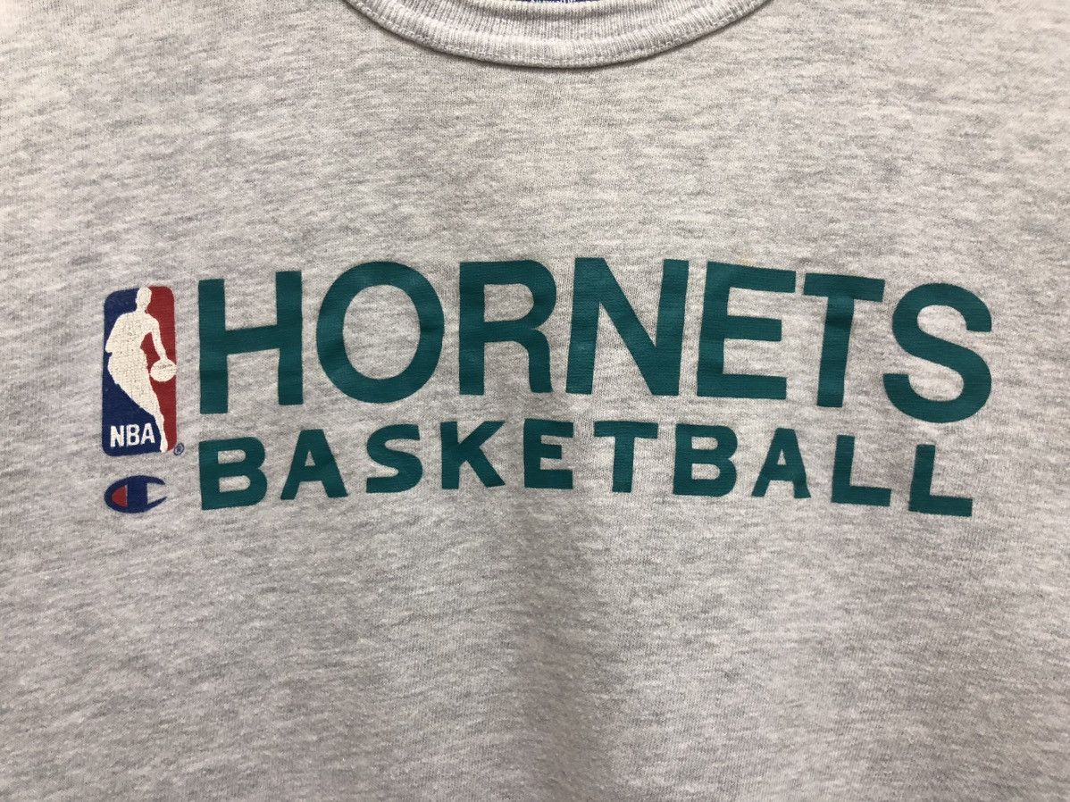 Champion × NBA × Vintage 90s 🔥 HORNETS BASKETBALL NBA MADE IN USA TEE Size US M / EU 48-50 / 2 - 8 Thumbnail