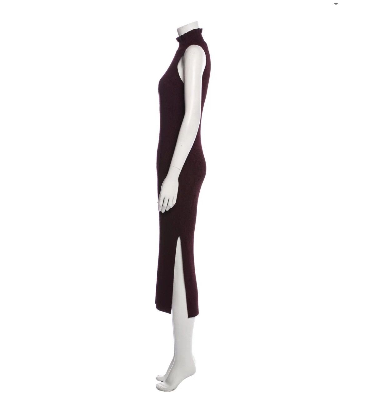 Theory THEORY MEDIUM TURTLE NECK MIDI SLIT LEG DRESS IN PURPLE Size M / US 6-8 / IT 42-44 - 4 Thumbnail