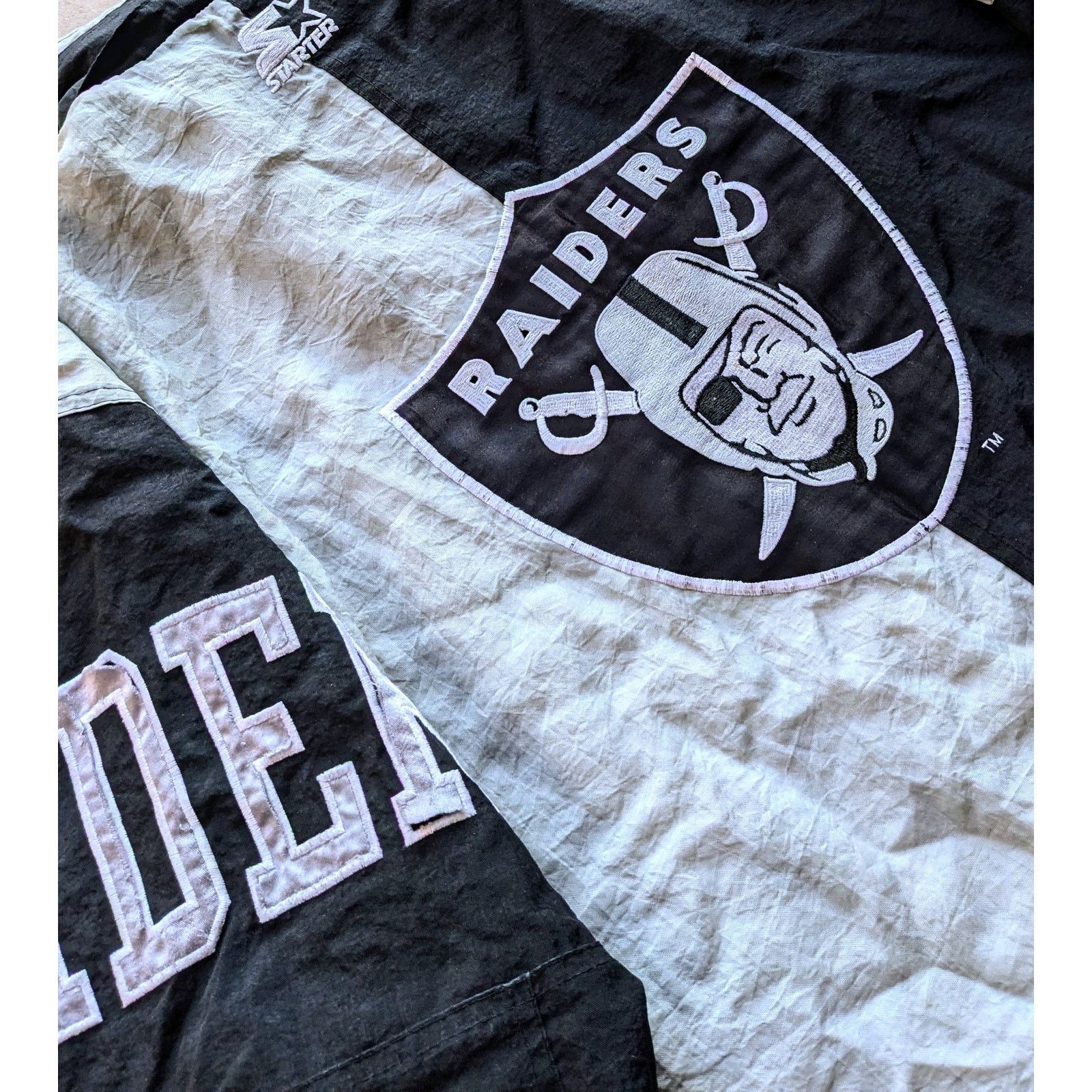 NFL × Starter Oakland Raiders Vegas 90s puffer SPLIT S blk NFL Pro vtg Size US S / EU 44-46 / 1 - 1 Thumbnail