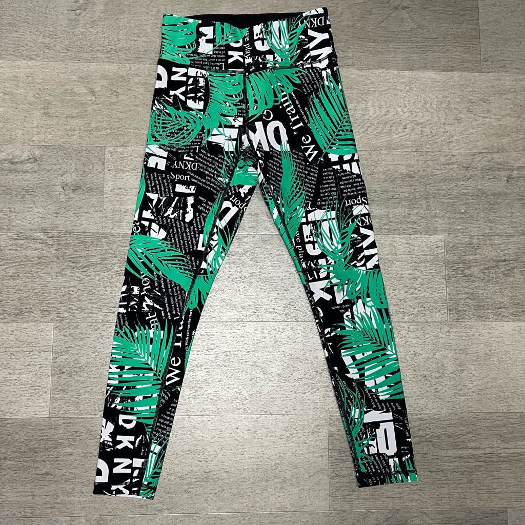 DKNY DKNY Sport, Evy Leggings Troptext Printed High-Waist 7/8 Leggings, Women’s XS Size 25" / US 0 / IT 36 - 10 Thumbnail
