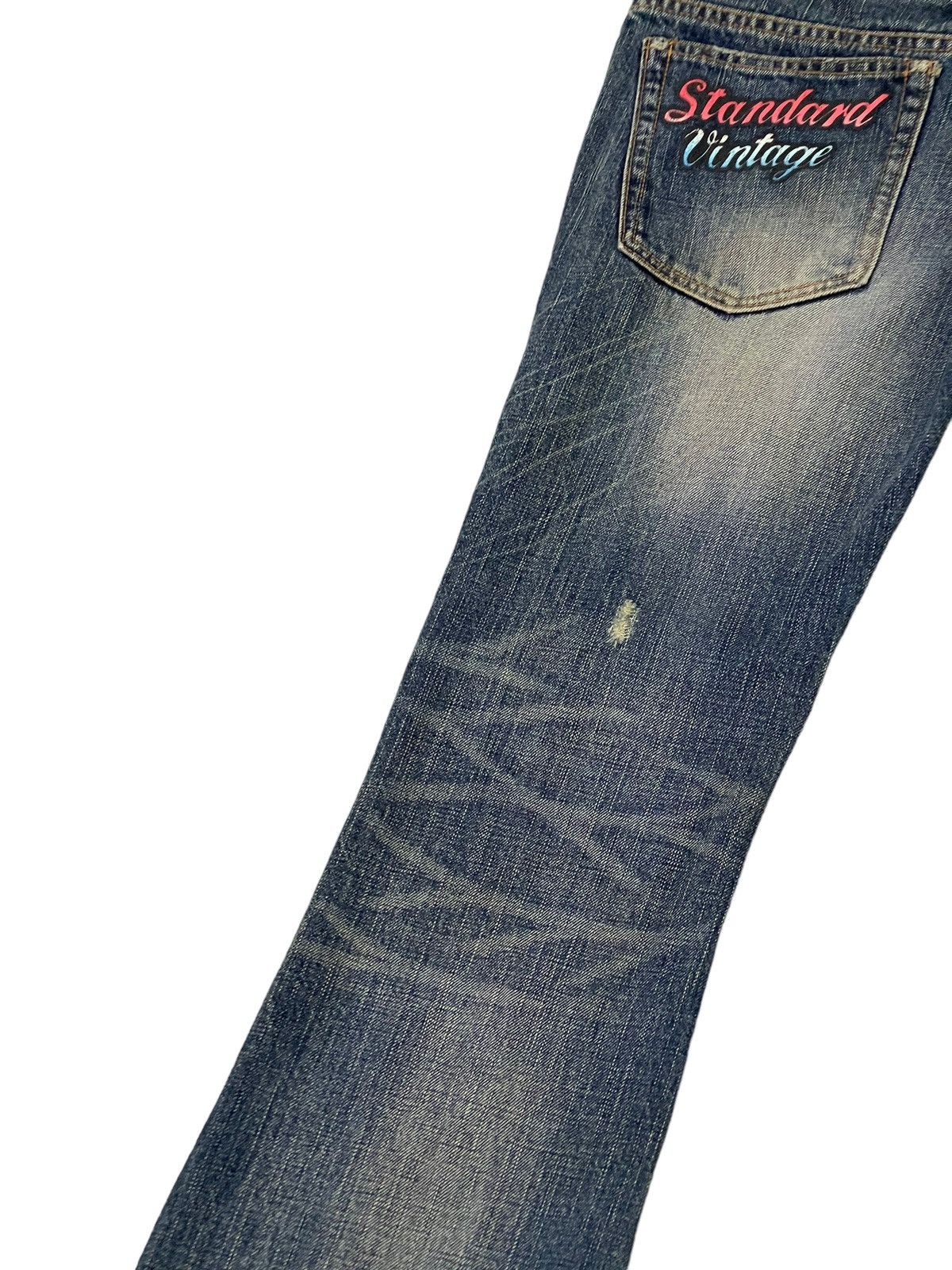 Japanese Brand Flare Jeans Sanford Distress Low Rise Boot Cut 8🟦1 Size US 30 / EU 46 - 18 Thumbnail
