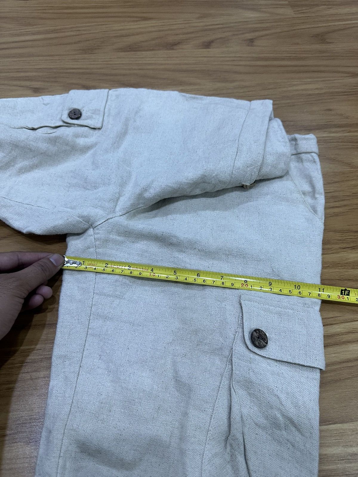 14th Addiction G.O.A Sack Cloth Flare Cargo Pant Size US 31 - 12 Thumbnail