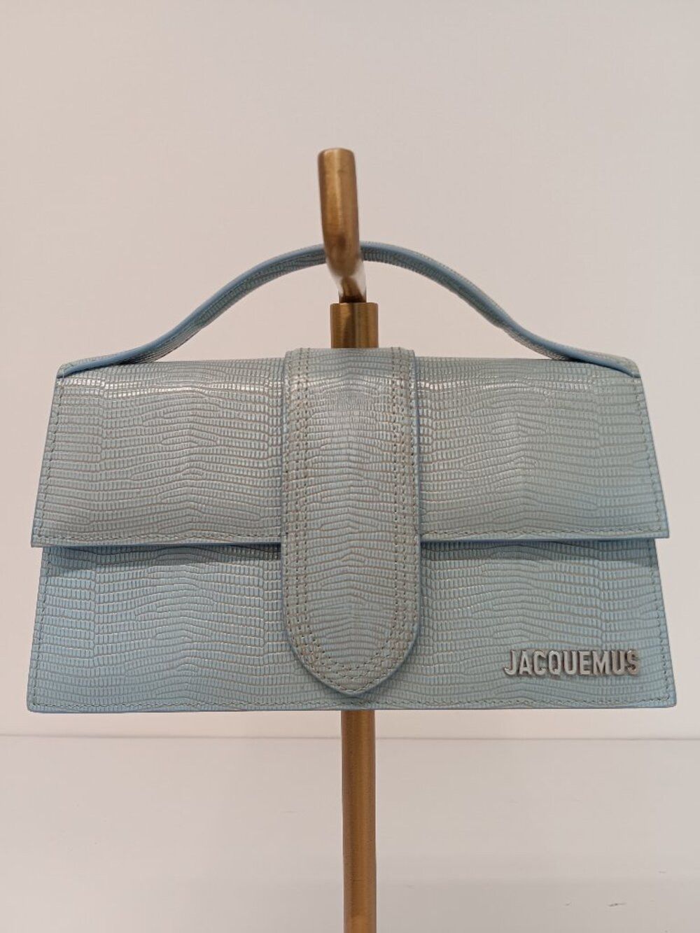 Jacquemus Jacquemus Le Grand Bambino Lizard Embossed Shoulder Bag Size ONE SIZE - 1 Thumbnail