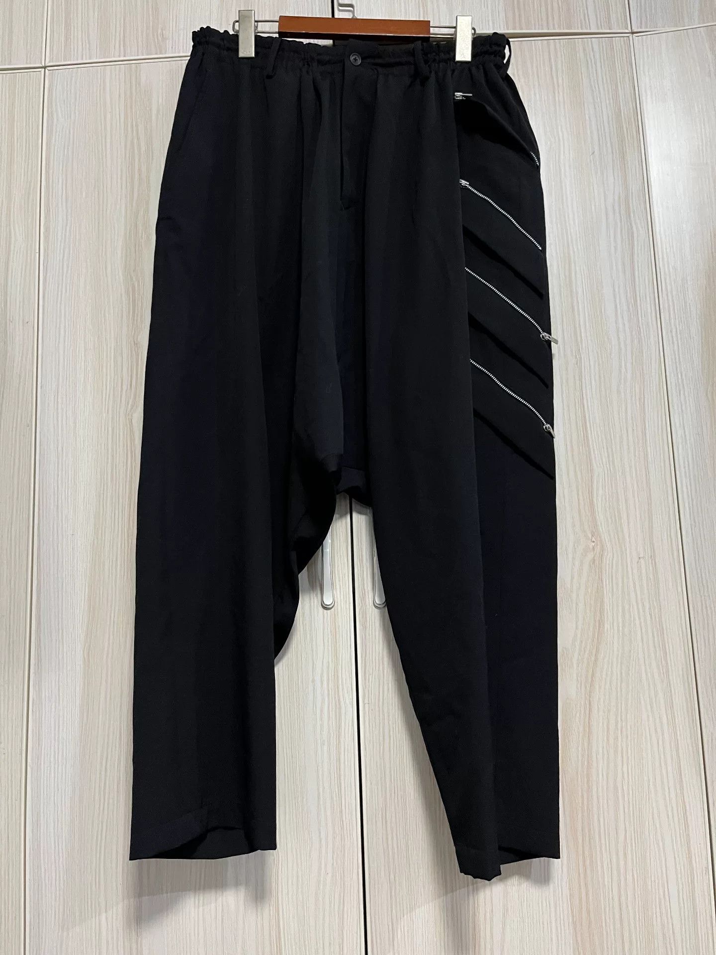 Yohji Yamamoto Yohji Yamamoto Zippered Wool Pants Size US 26 / EU 42 - 1 Thumbnail